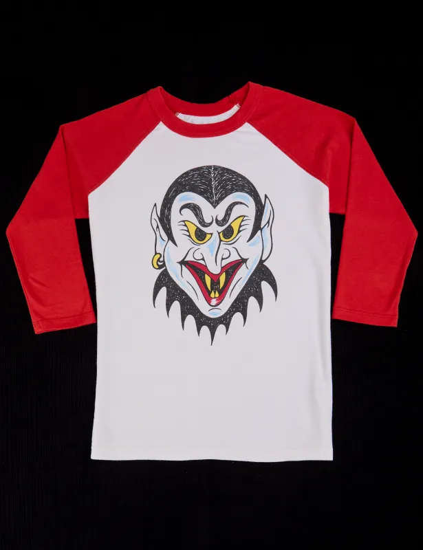 Raglan Tee - Dracula *FINAL SALE* sold by Big Bud Press