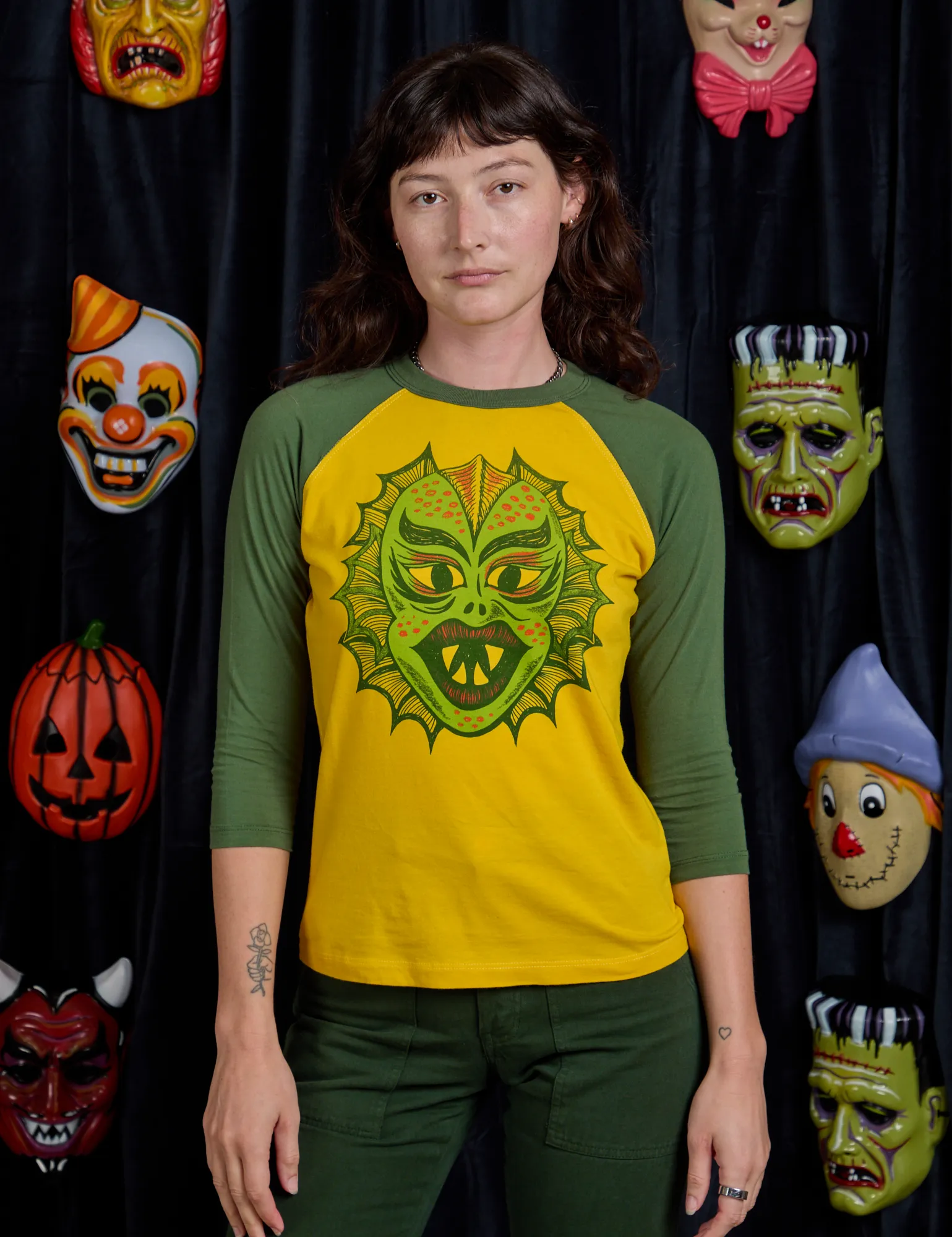 Raglan Tee - Creature *FINAL SALE* sold by Big Bud Press product image thumbnail 5