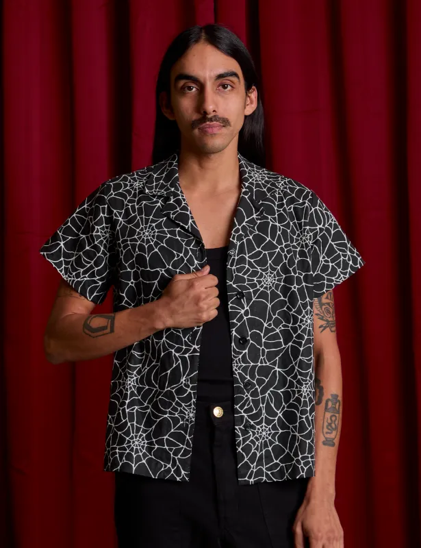 Spider Webs Pantry Button-Up sold by Big Bud Press