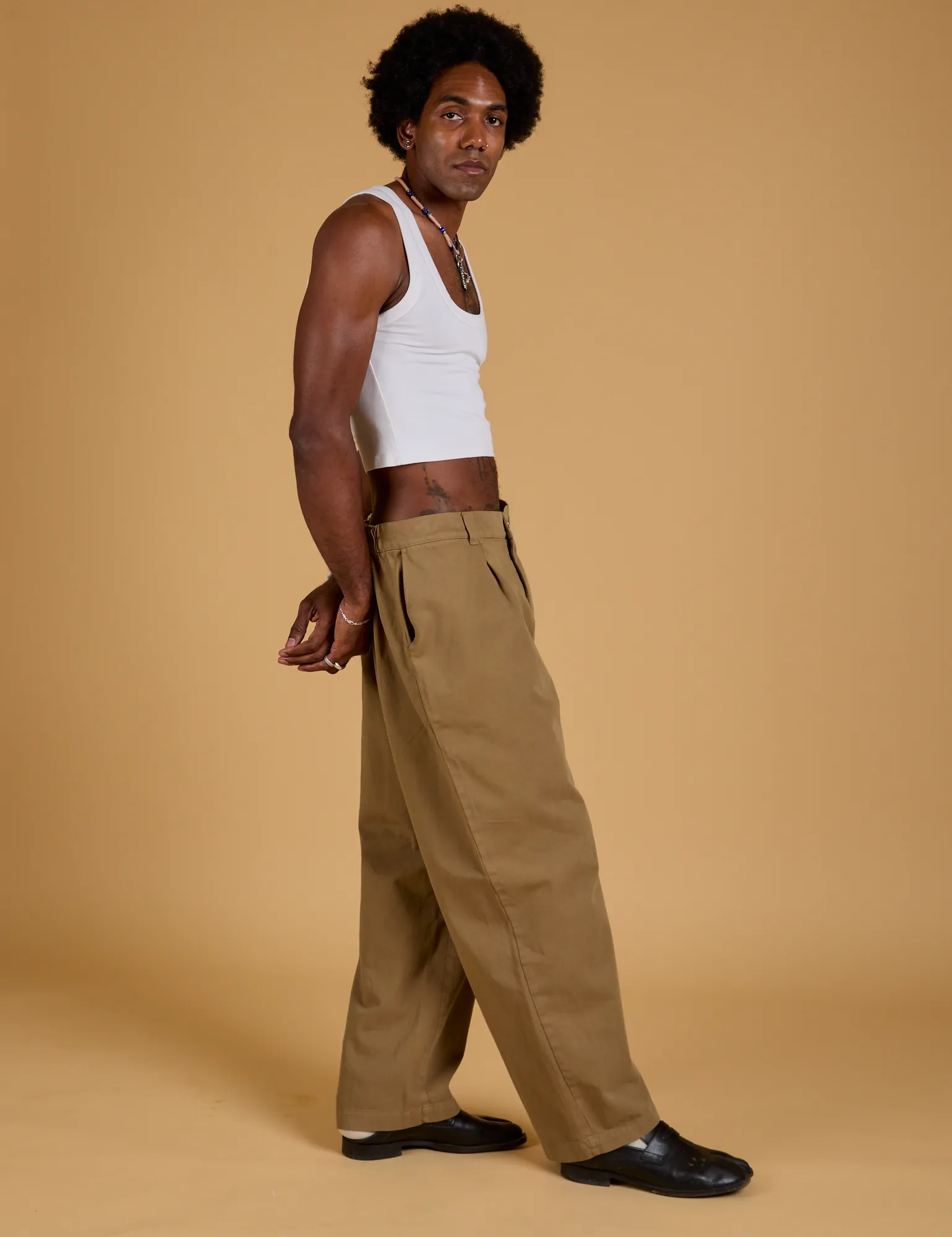 Baggy Mid-Rise Trousers - Desert Brown sold by Big Bud Press product image thumbnail 5