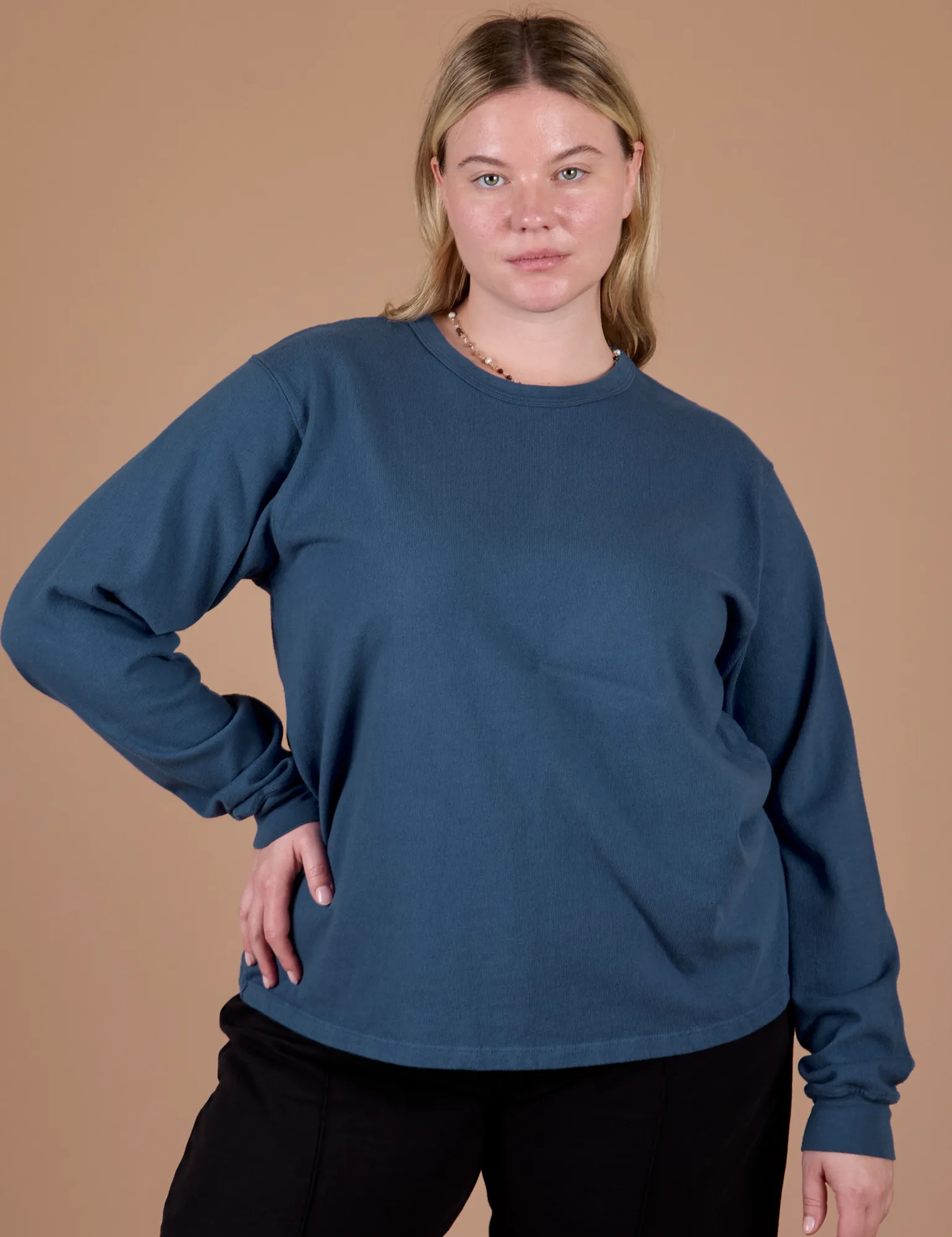 Long Sleeve Burly Tee - French Blue sold by Big Bud Press product image thumbnail 3