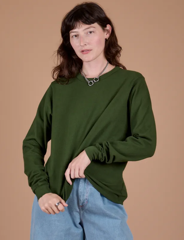 Long Sleeve Burly Tee - Evergreen sold by Big Bud Press