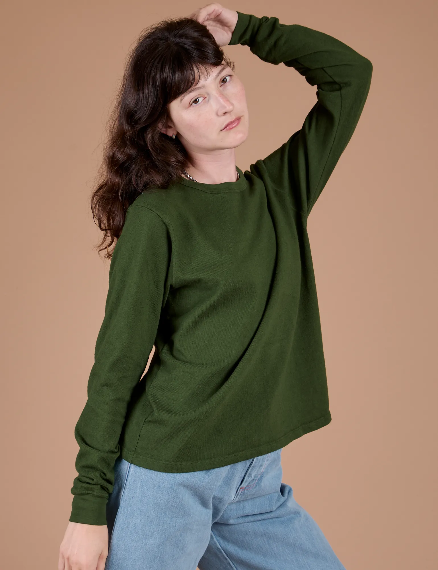 Long Sleeve Burly Tee - Evergreen sold by Big Bud Press product image thumbnail 5