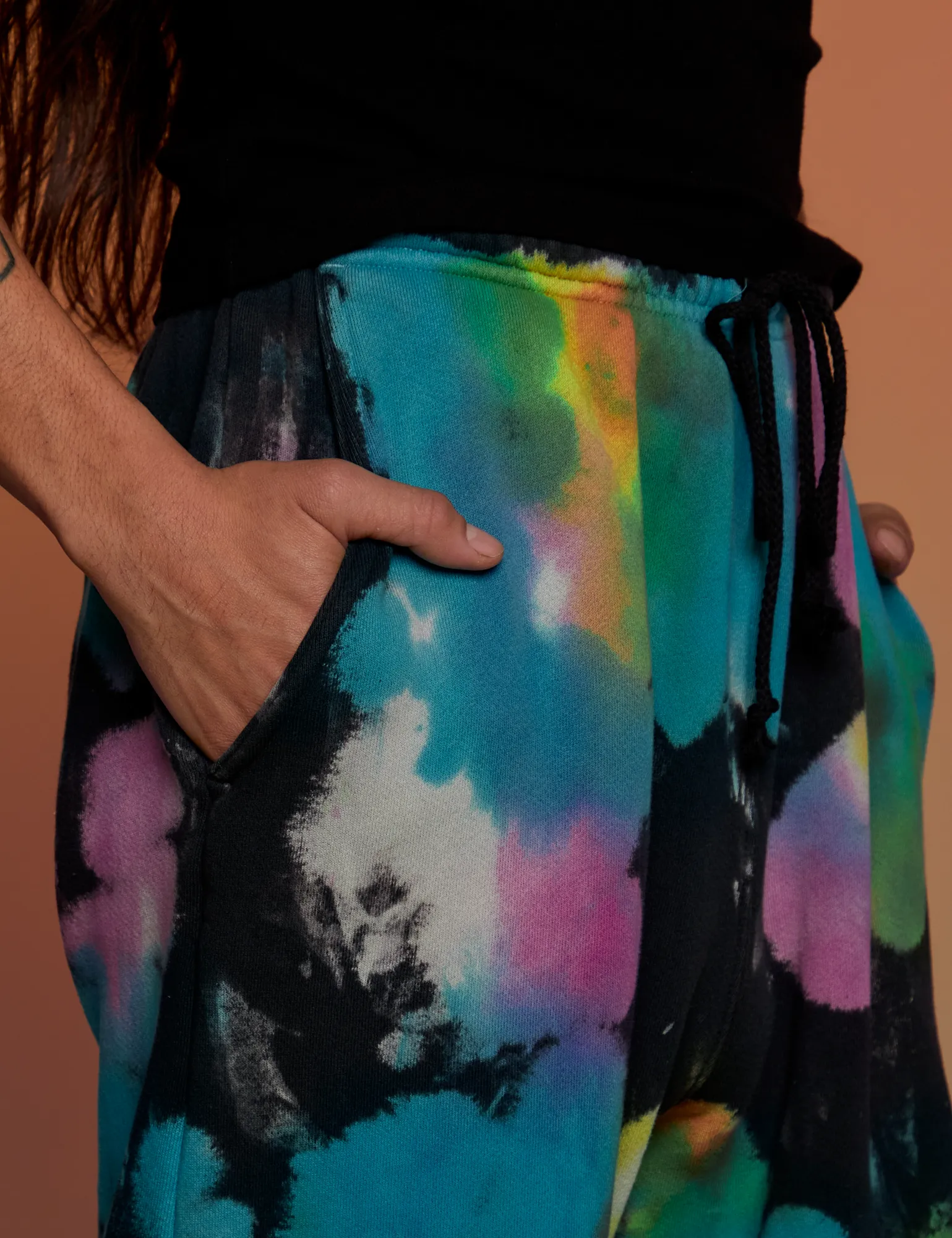 Tie Dyed Wide Leg Sweat Pants sold by Big Bud Press product image thumbnail 5