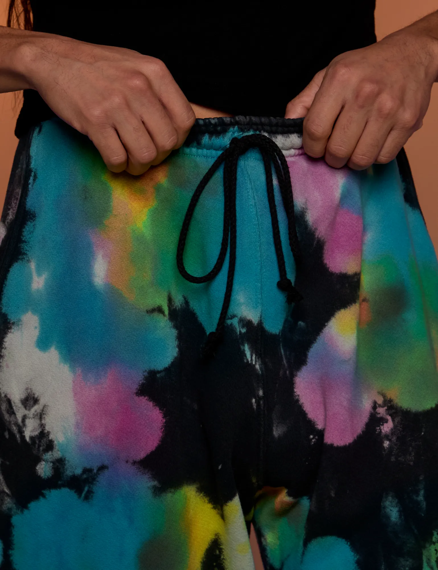 Tie Dyed Wide Leg Sweat Pants sold by Big Bud Press product image thumbnail 3