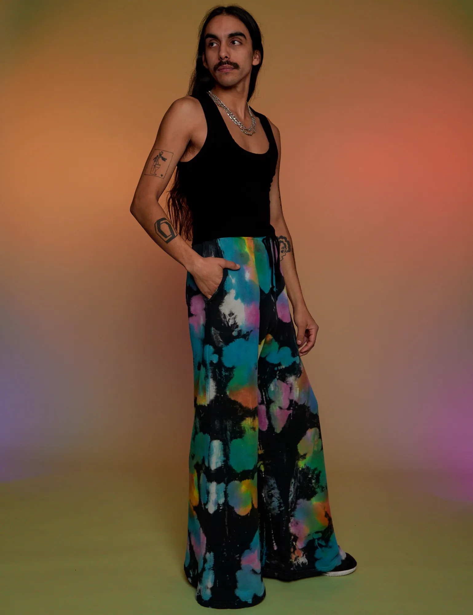 Tie Dyed Wide Leg Sweat Pants sold by Big Bud Press product image thumbnail 4