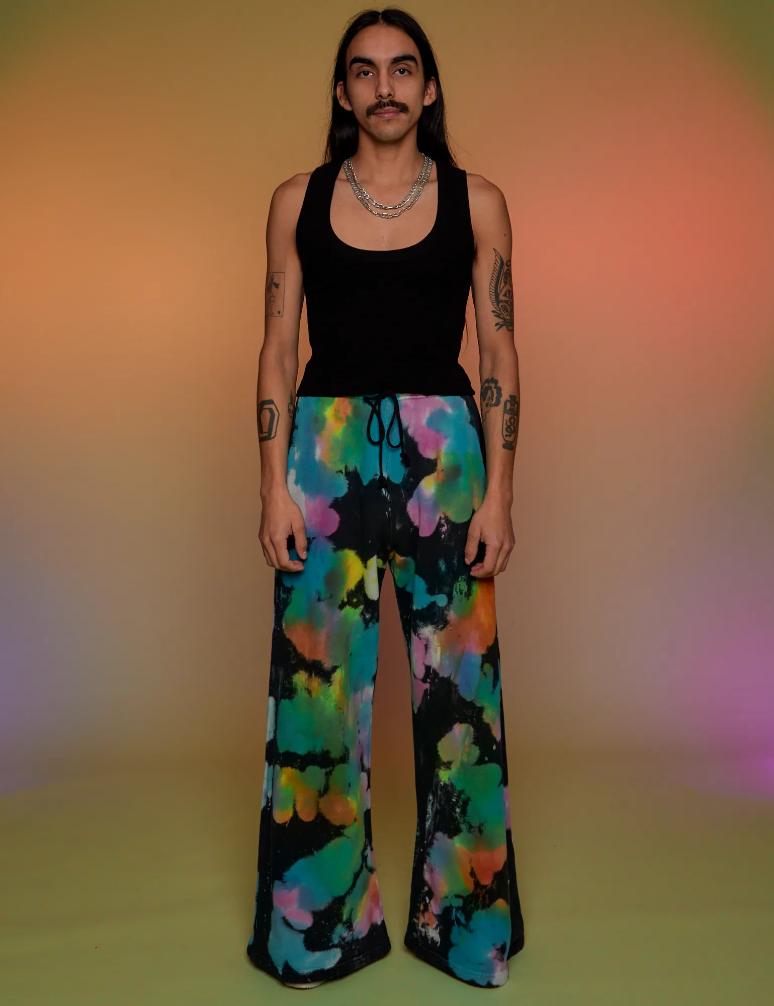 Tie Dyed Wide Leg Sweat Pants sold by Big Bud Press