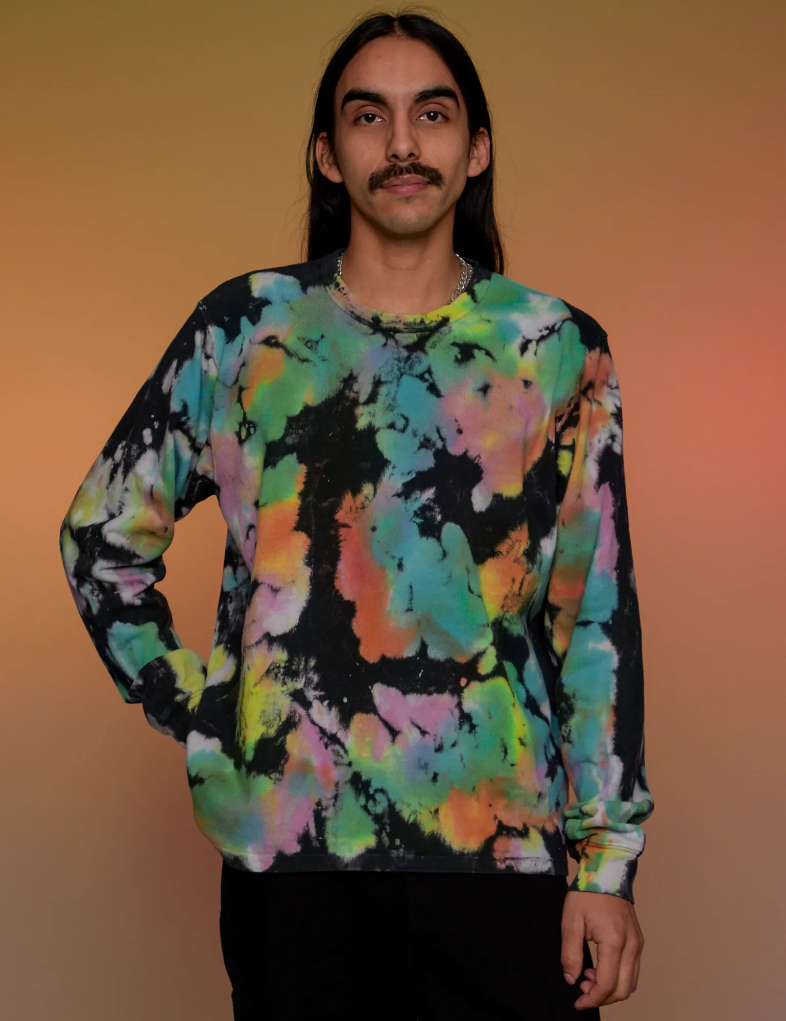Magic Waters Long Sleeve Burly Tee - Rainbow sold by Big Bud Press product image thumbnail 3