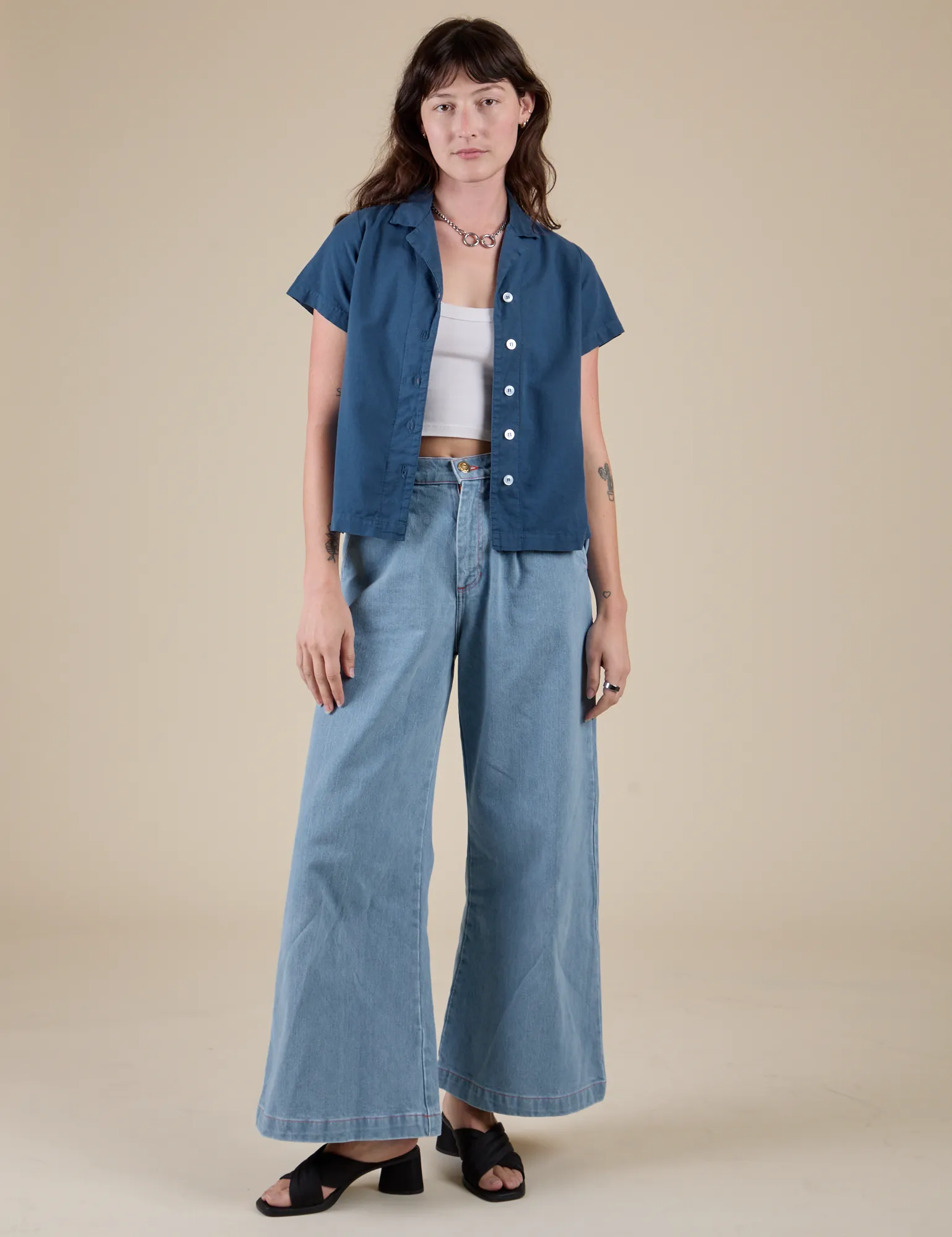 Pantry Button-Up - French Blue sold by Big Bud Press product image thumbnail 3