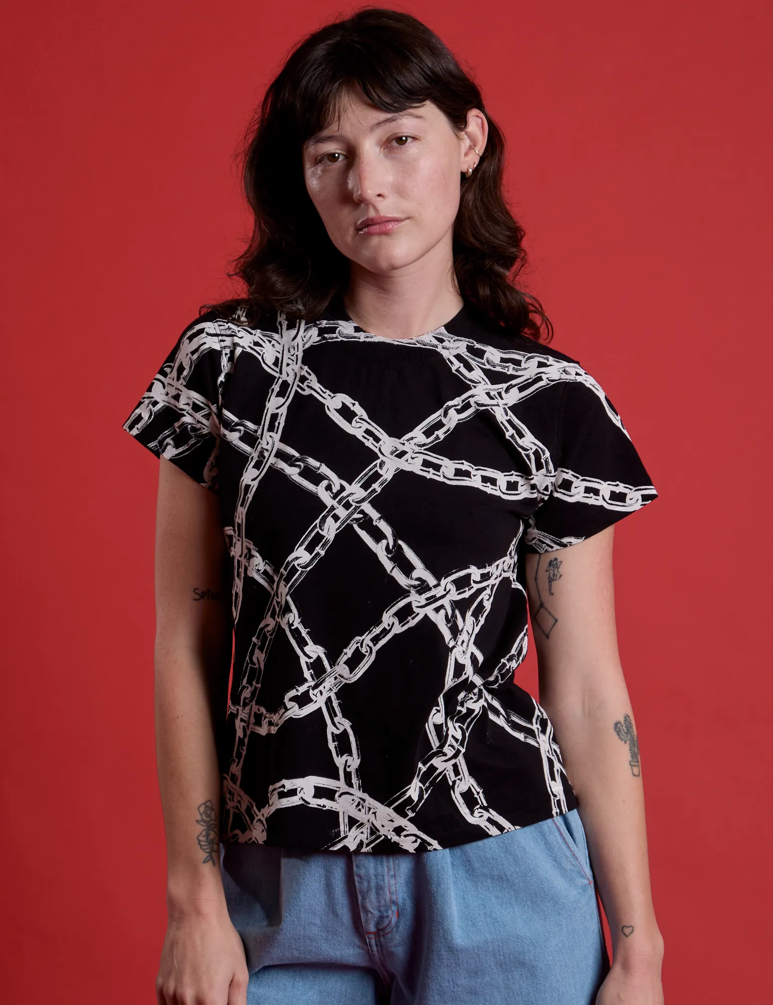 Chain Link Vintage Tee - Basic Black sold by Big Bud Press product image thumbnail 3