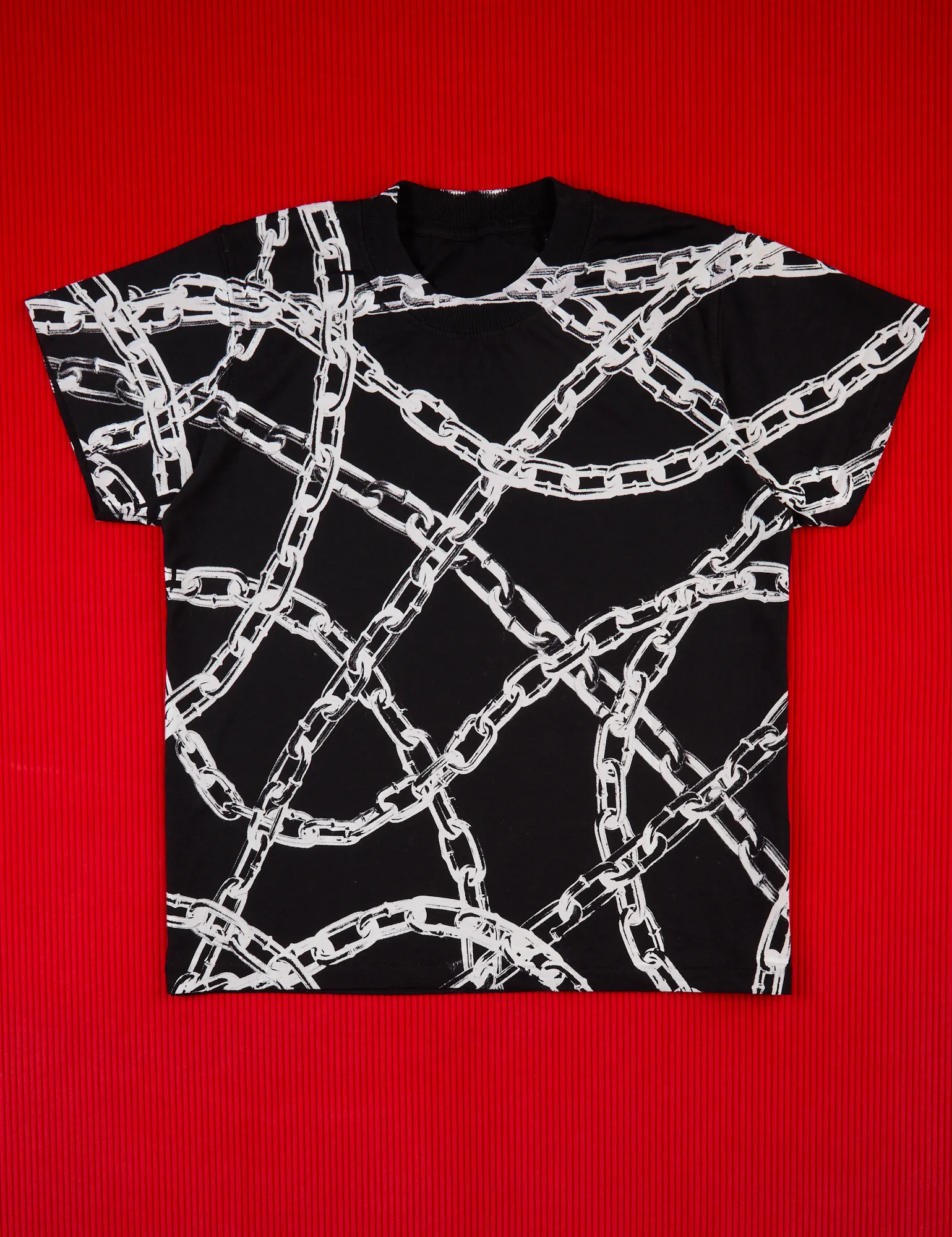 Chain Link Vintage Tee - Basic Black sold by Big Bud Press product image thumbnail 4