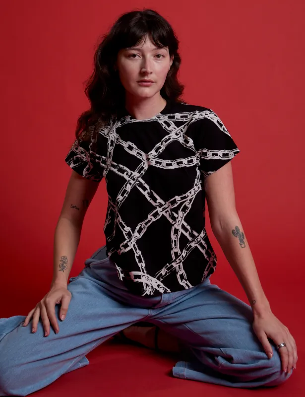 Chain Link Vintage Tee - Basic Black sold by Big Bud Press