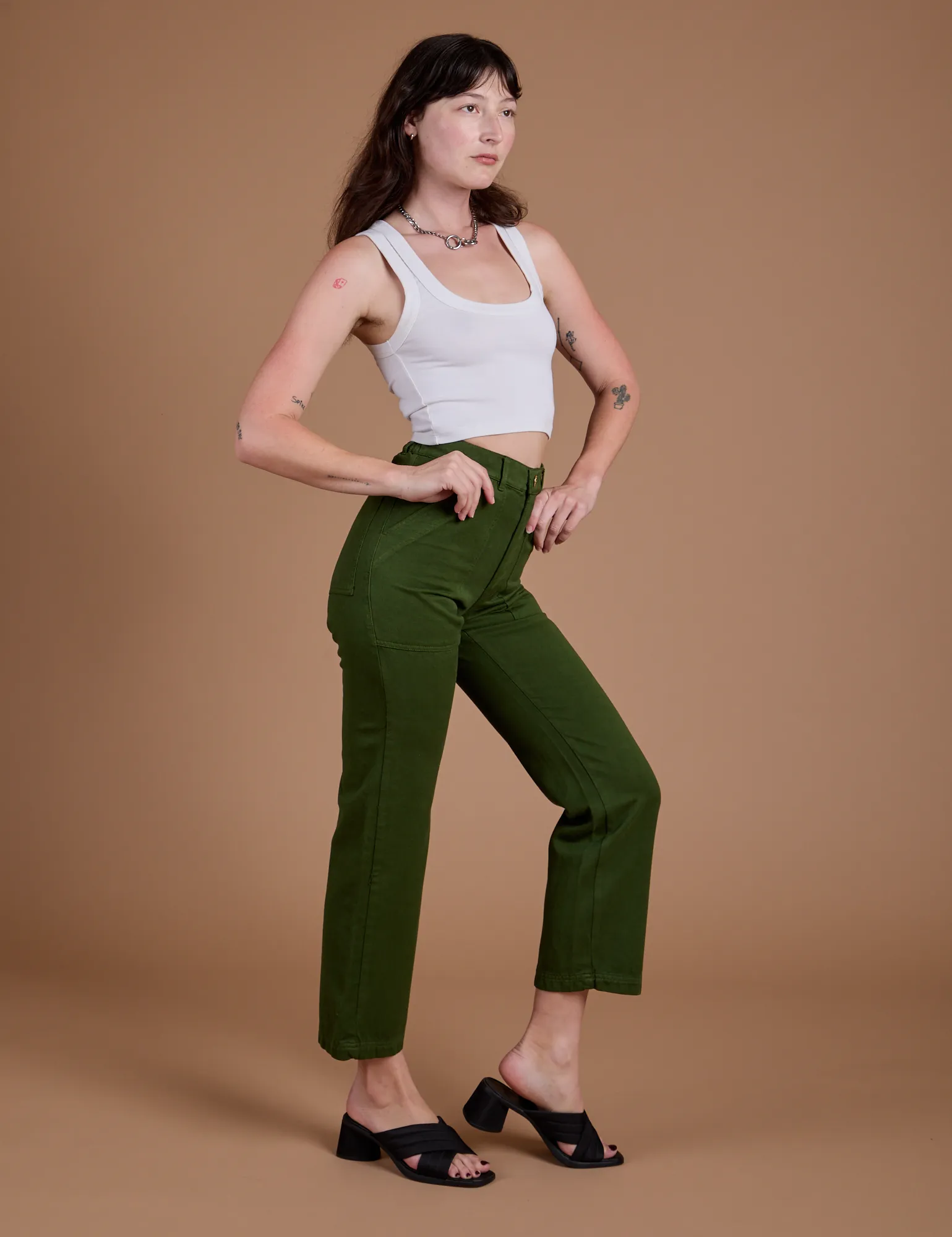 Organic Work Pants - Evergreen sold by Big Bud Press product image thumbnail 5