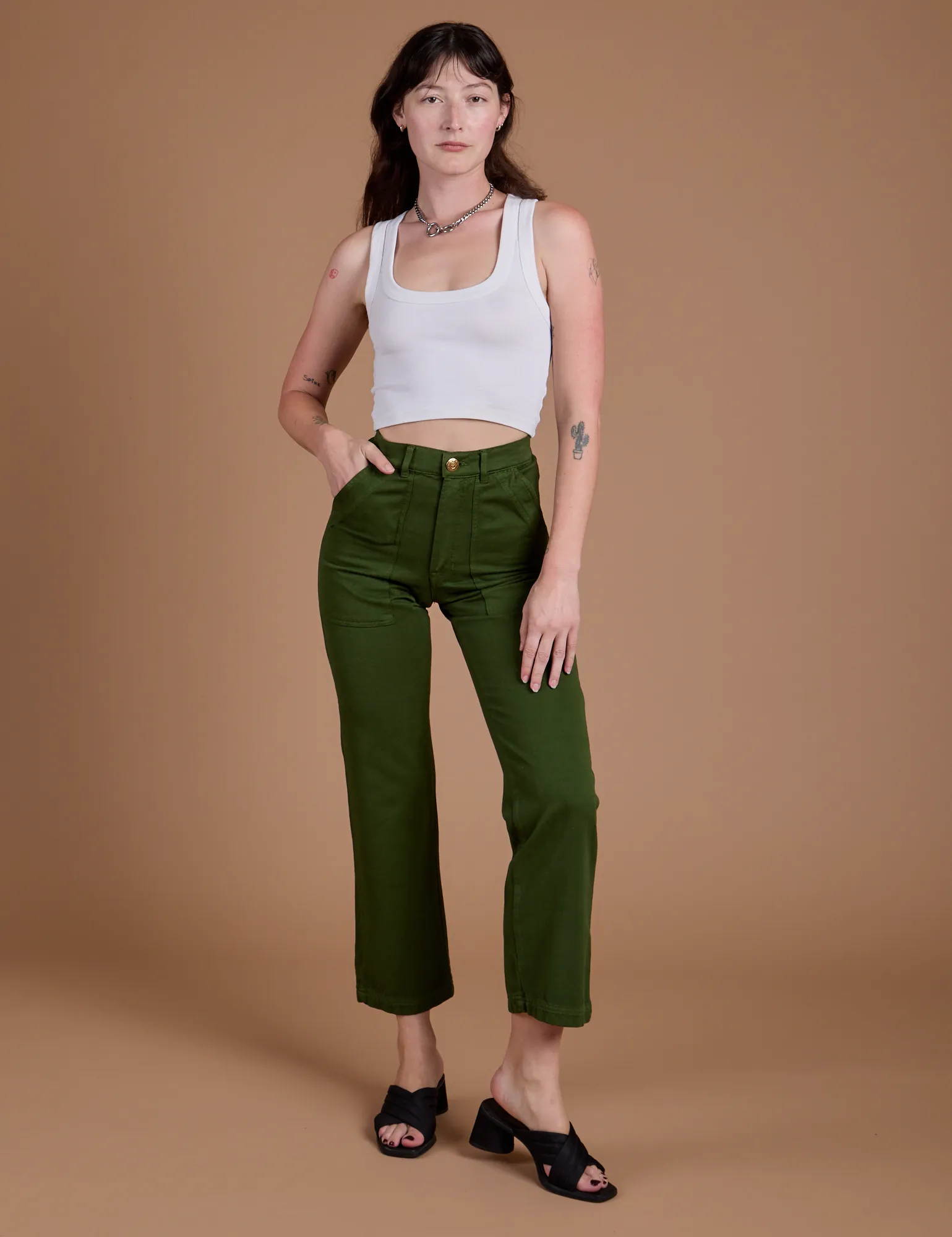 Organic Work Pants - Evergreen sold by Big Bud Press product image thumbnail 3