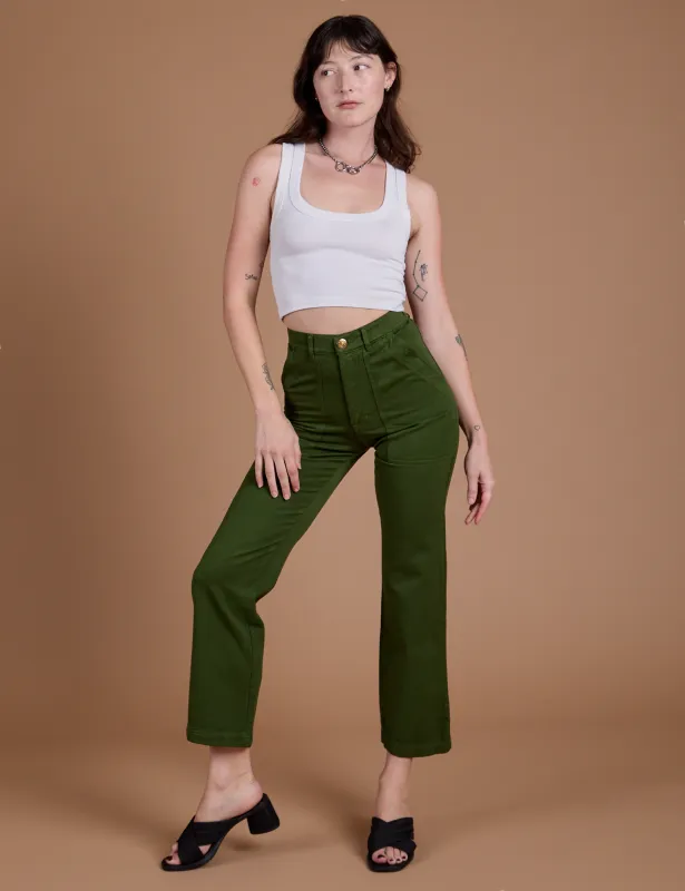 Organic Work Pants - Evergreen sold by Big Bud Press