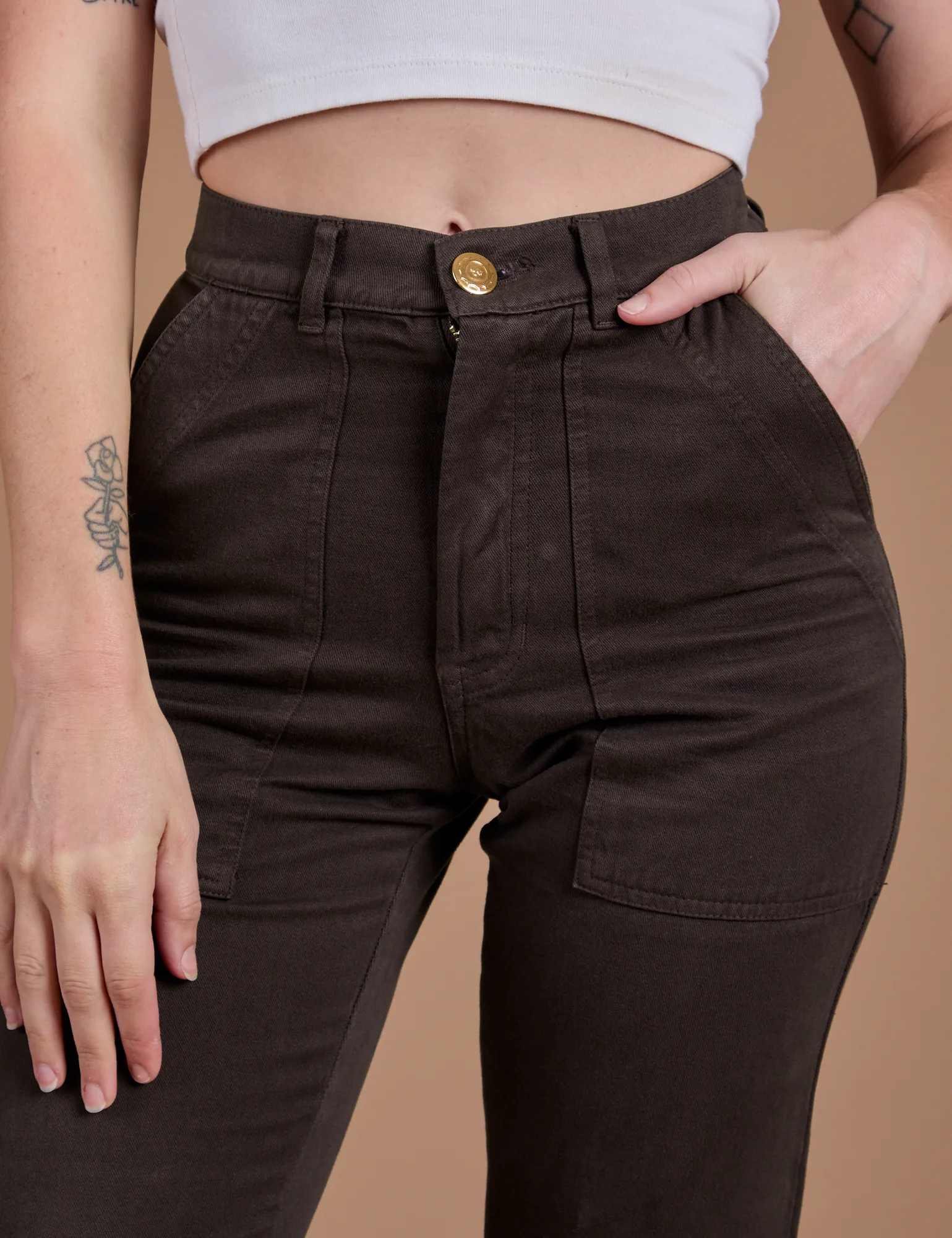 Organic Work Pants - Espresso Brown sold by Big Bud Press product image thumbnail 4