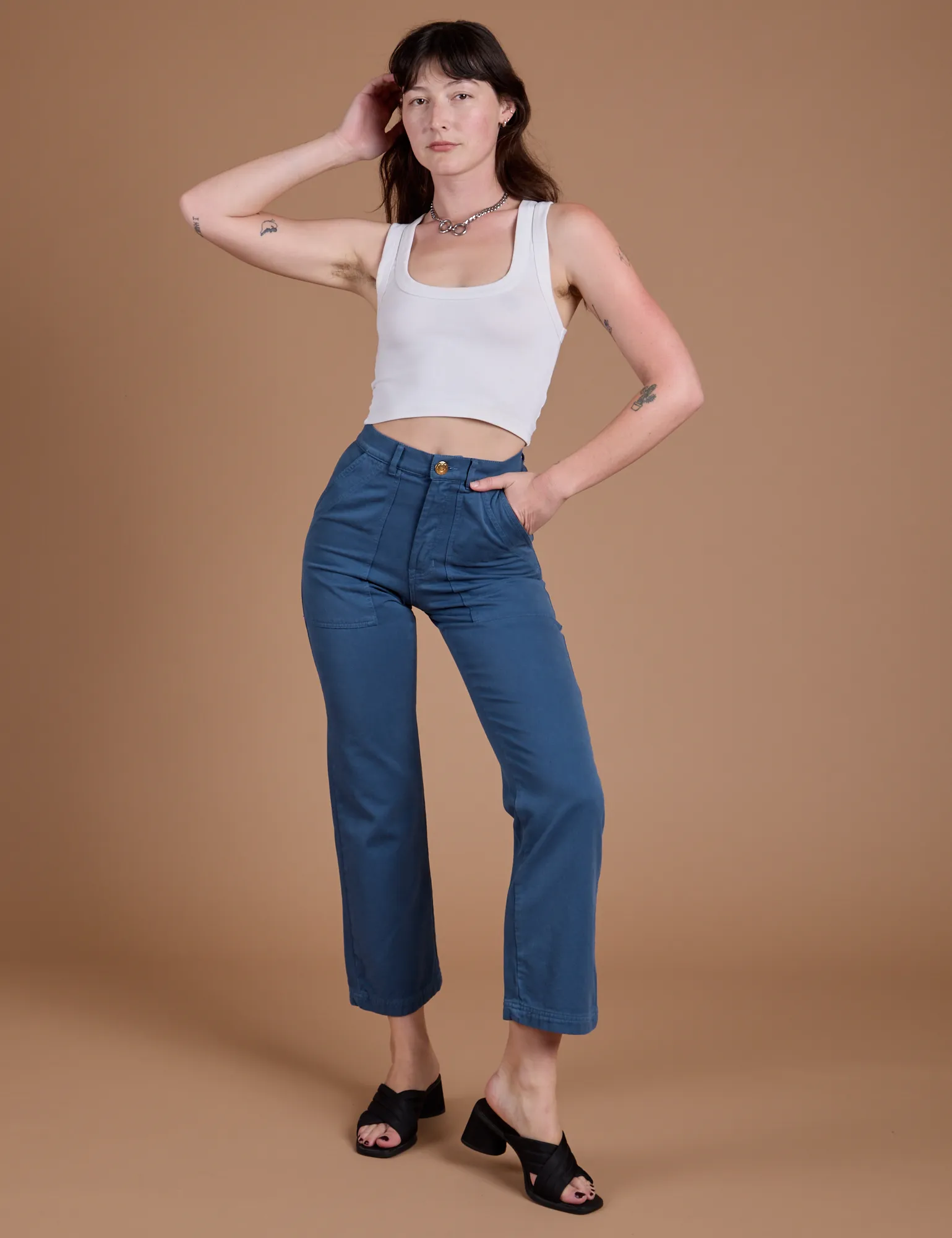 Organic Work Pants - French Blue sold by Big Bud Press product image thumbnail 3