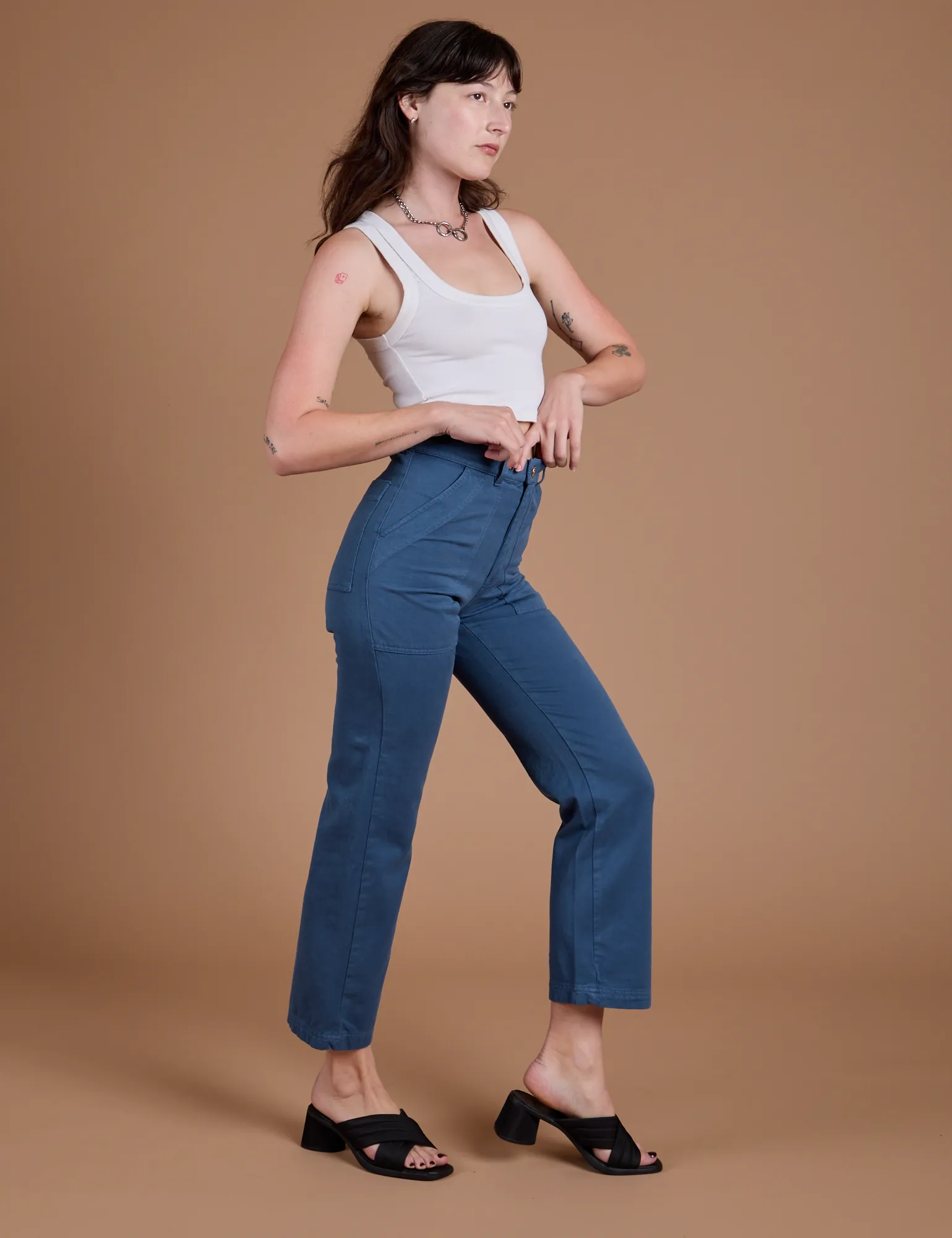 Organic Work Pants - French Blue sold by Big Bud Press product image thumbnail 5