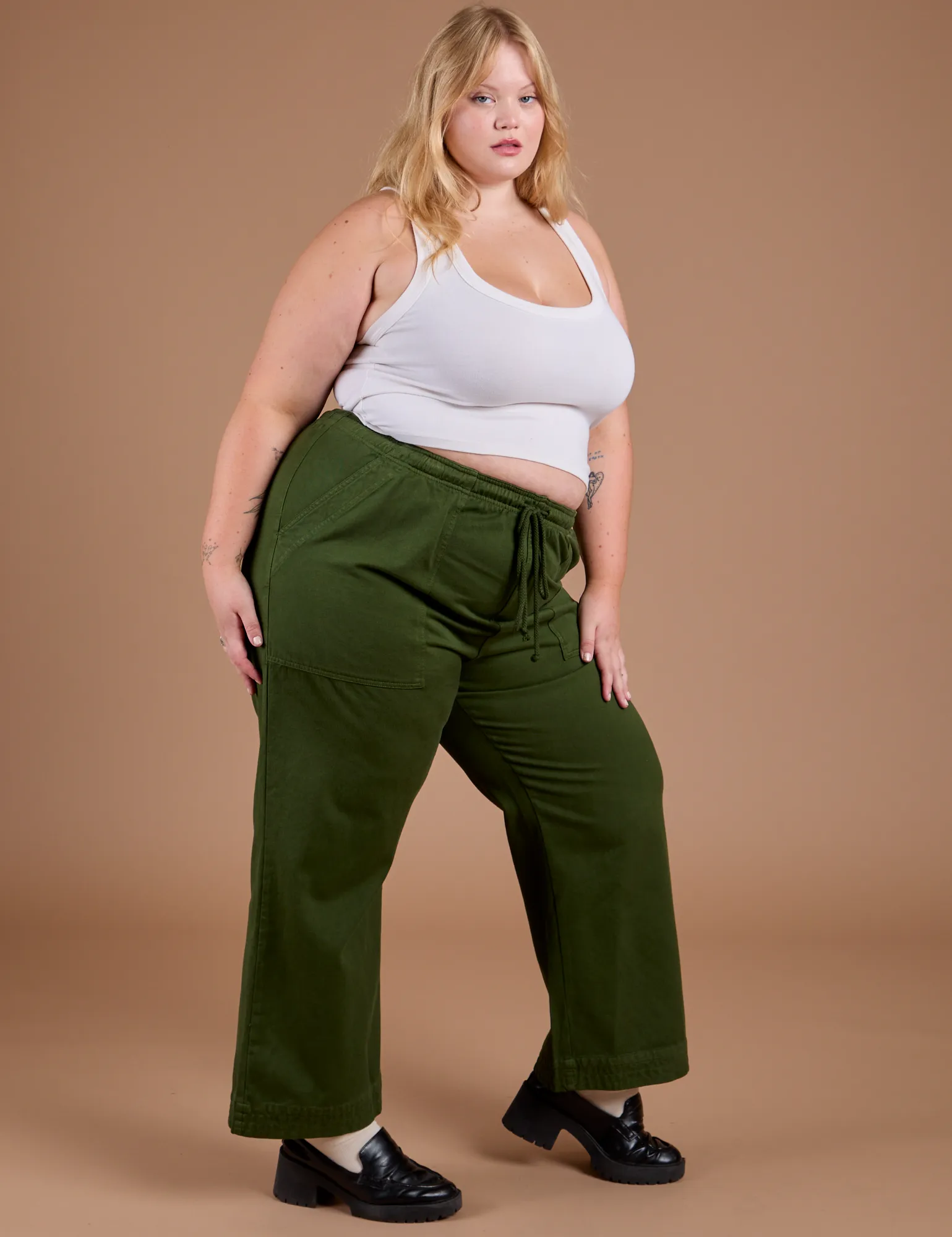 Organic Action Pants - Evergreen sold by Big Bud Press product image thumbnail 3