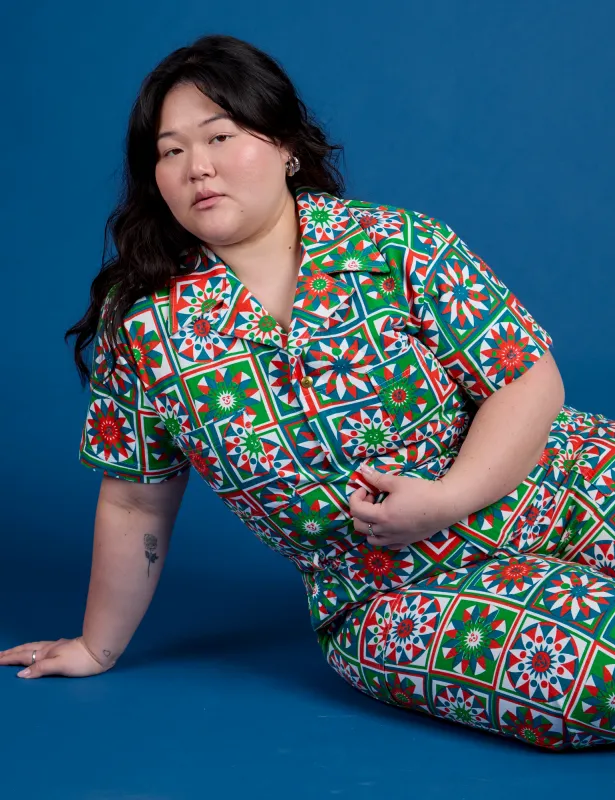 Quilt Print Jumpsuit sold by Big Bud Press