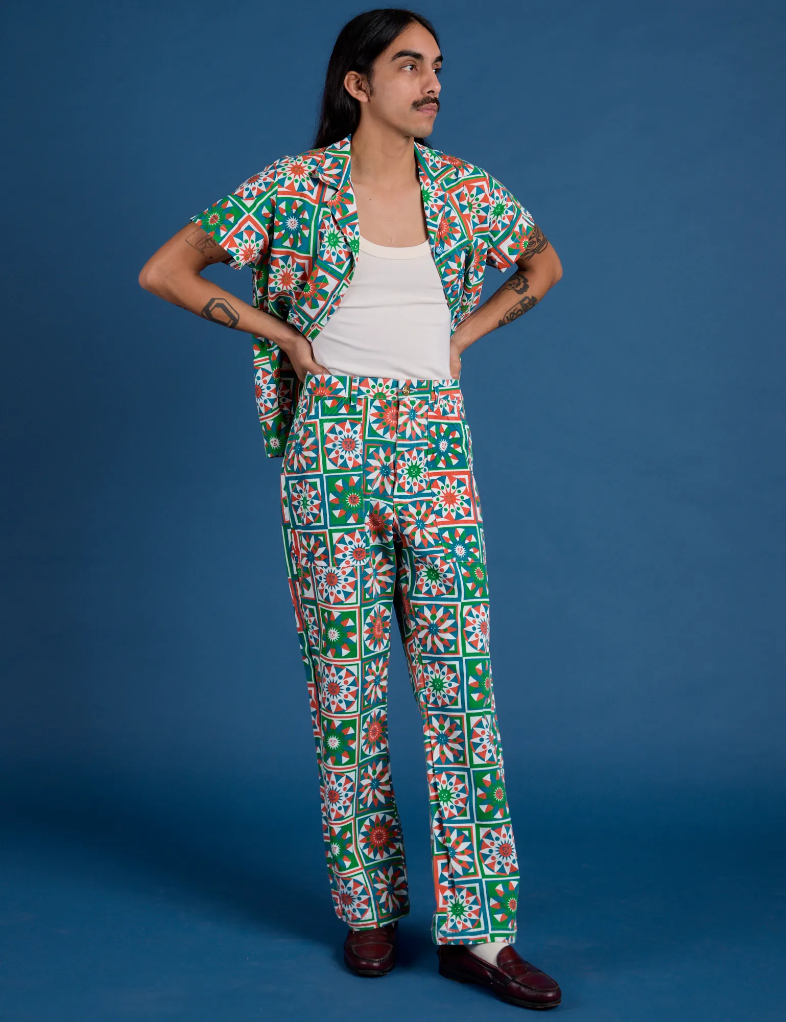 Work Pants - Quilt Print sold by Big Bud Press product image thumbnail 3