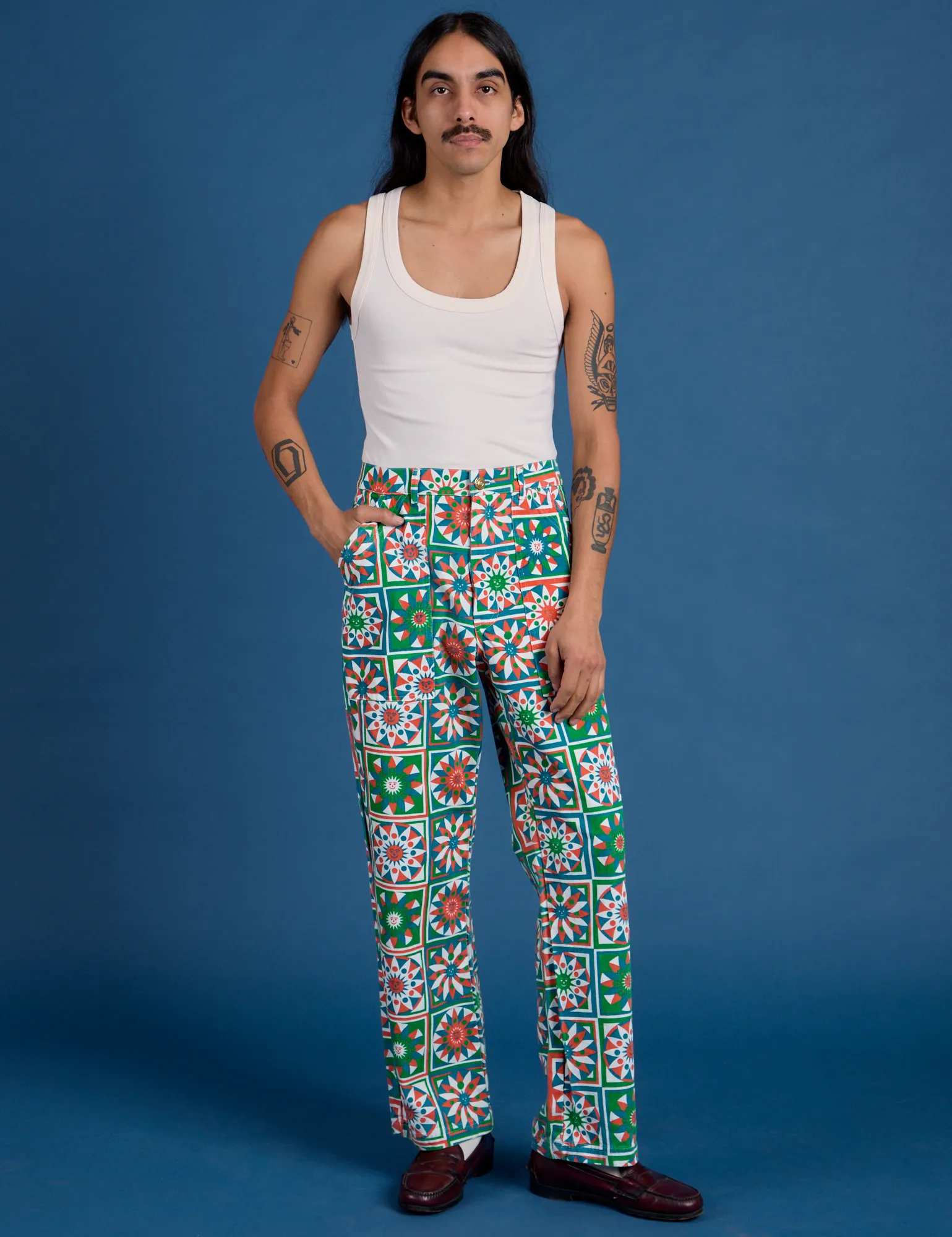 Work Pants - Quilt Print sold by Big Bud Press product image thumbnail 4
