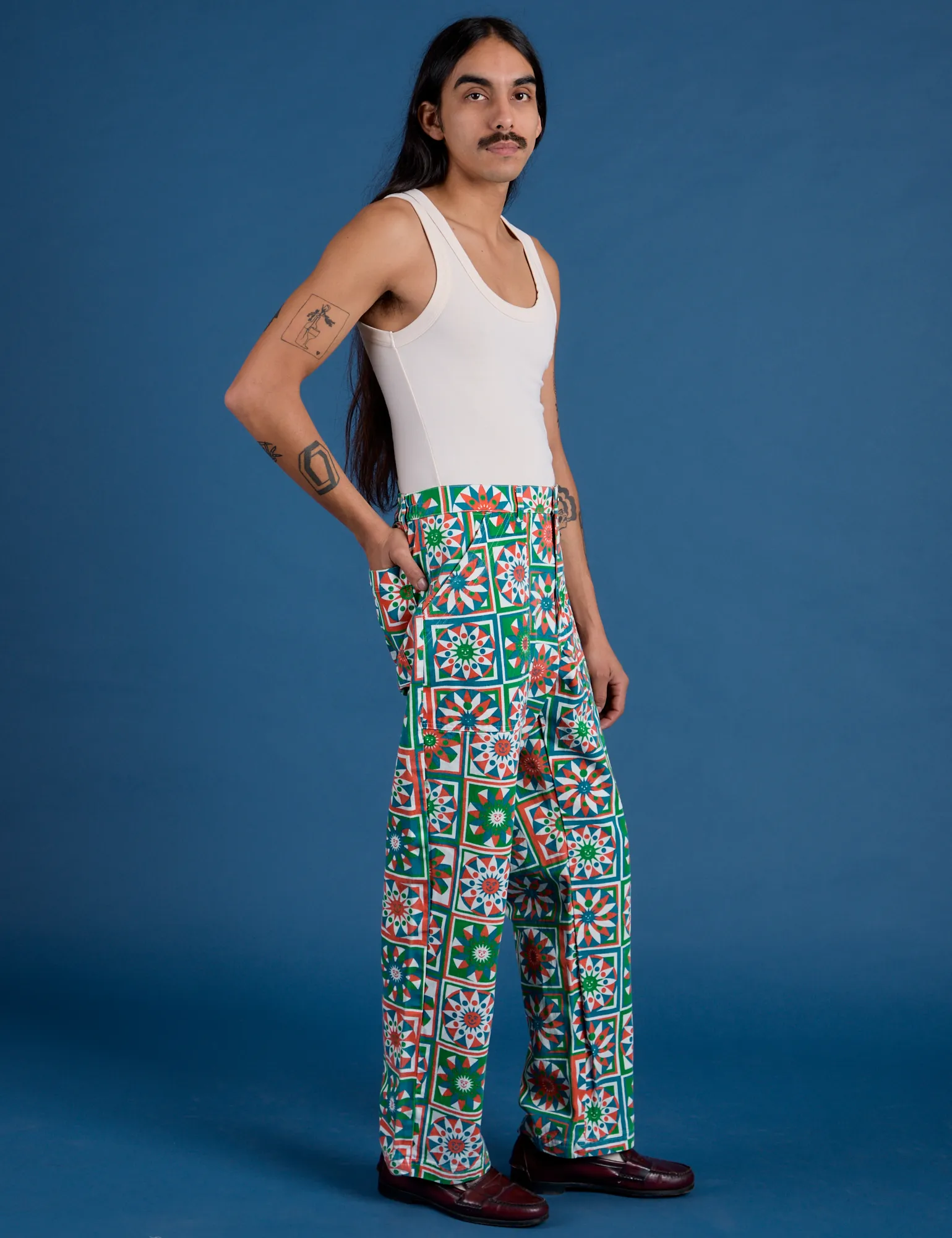 Work Pants - Quilt Print sold by Big Bud Press product image thumbnail 5