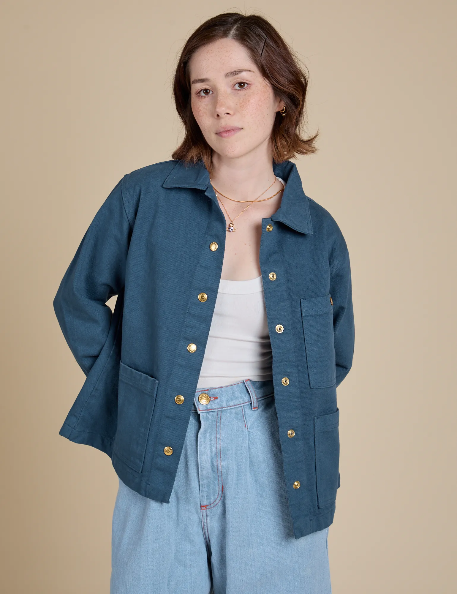 Denim Work Jacket - French Blue sold by Big Bud Press product image thumbnail 3