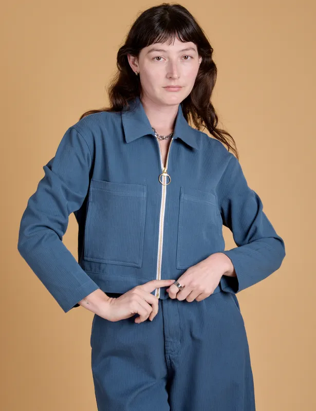 Heritage Mechanic Jacket - French Blue sold by Big Bud Press