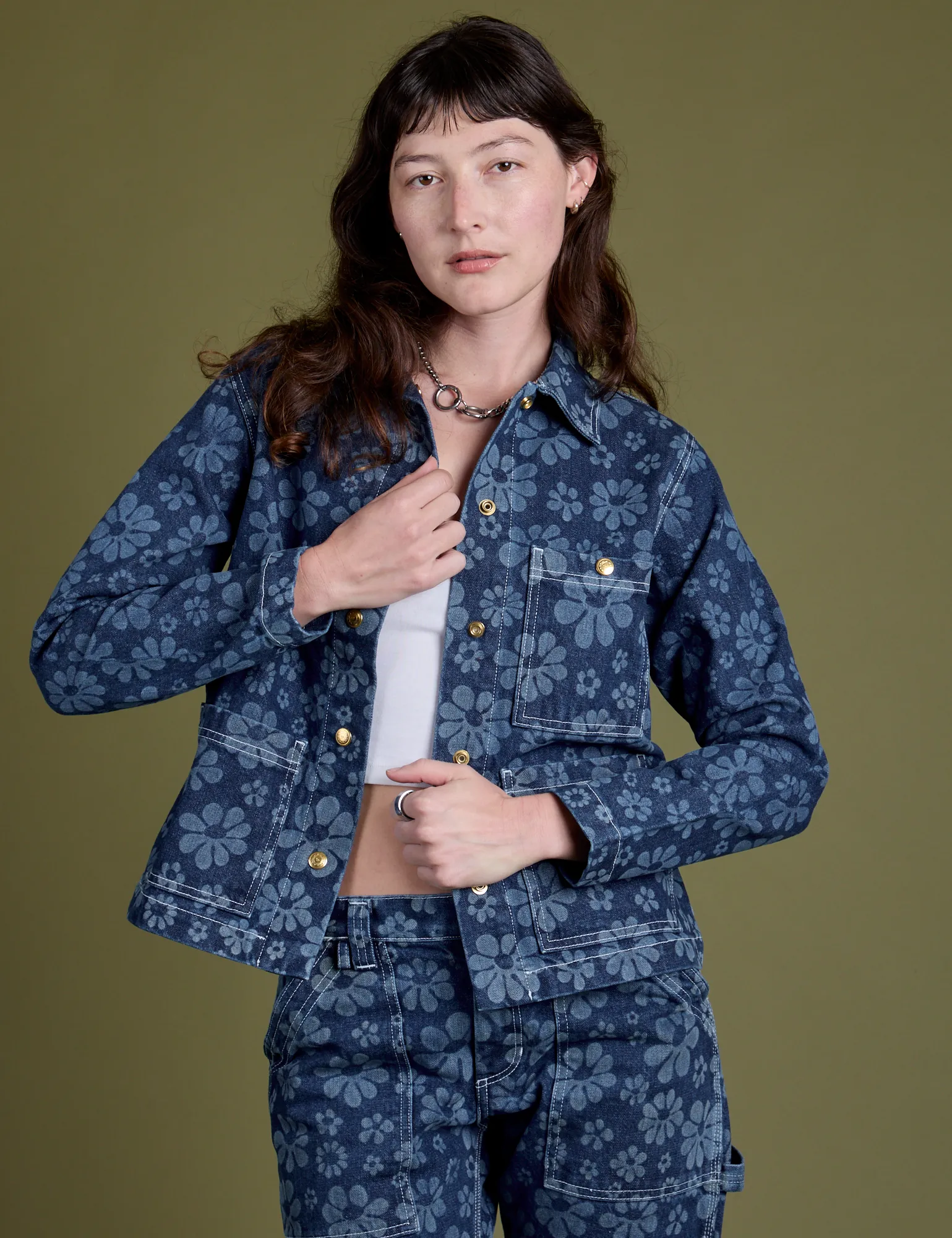 Lazy Daisy Denim Work Jacket *FINAL SALE* sold by Big Bud Press product image thumbnail 3
