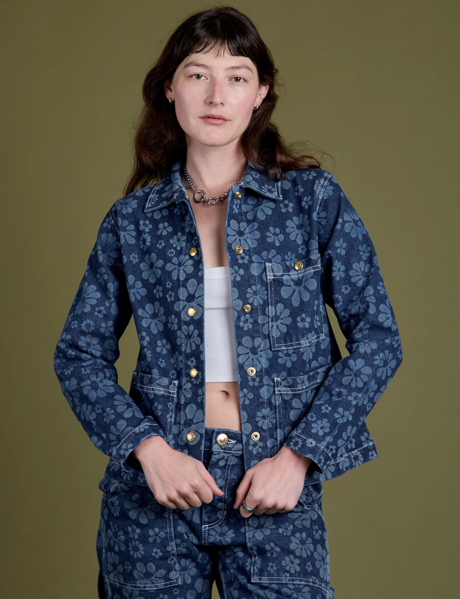 Lazy Daisy Denim Work Jacket *FINAL SALE* sold by Big Bud Press