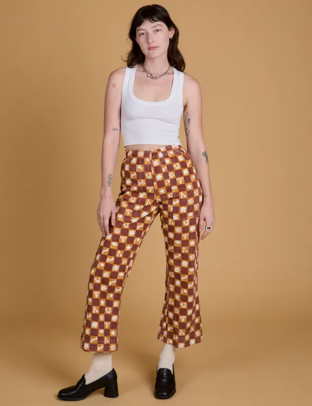 Printed Action Pants - Lucky (Orange) sold by Big Bud Press