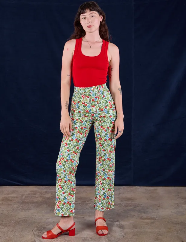 **PRE-ORDER - Ships 6-10 Weeks**  Work Pants - Strawberry Blossom sold by Big Bud Press