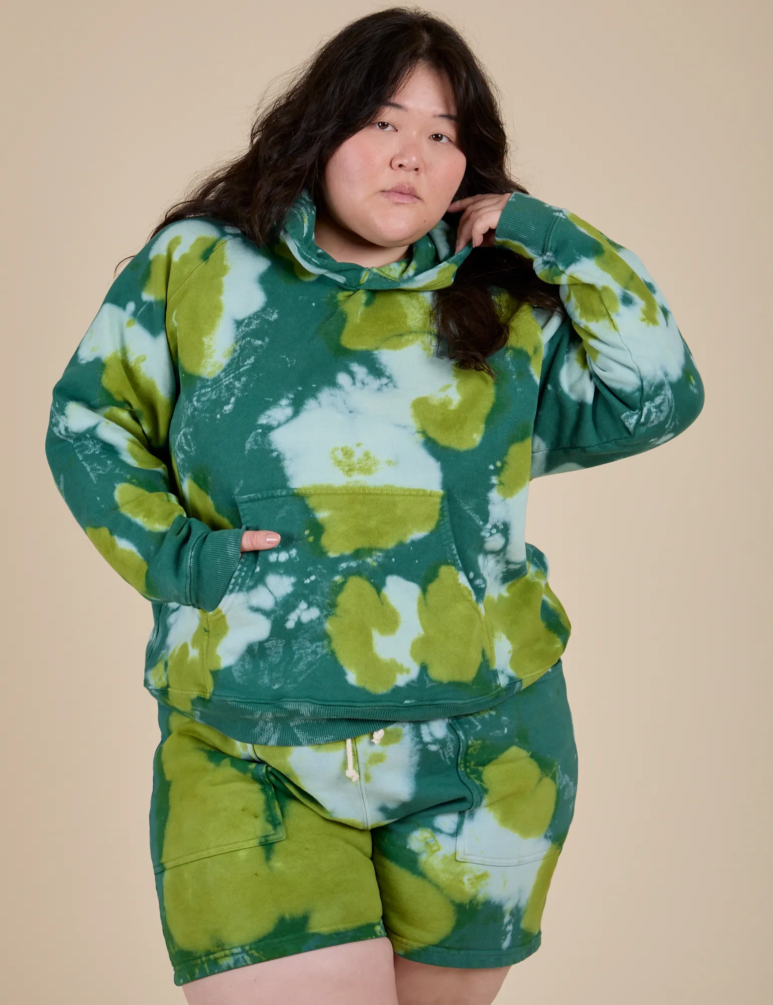 Heavyweight Oversized Hoodie - Green Magic Waters sold by Big Bud Press product image thumbnail 5