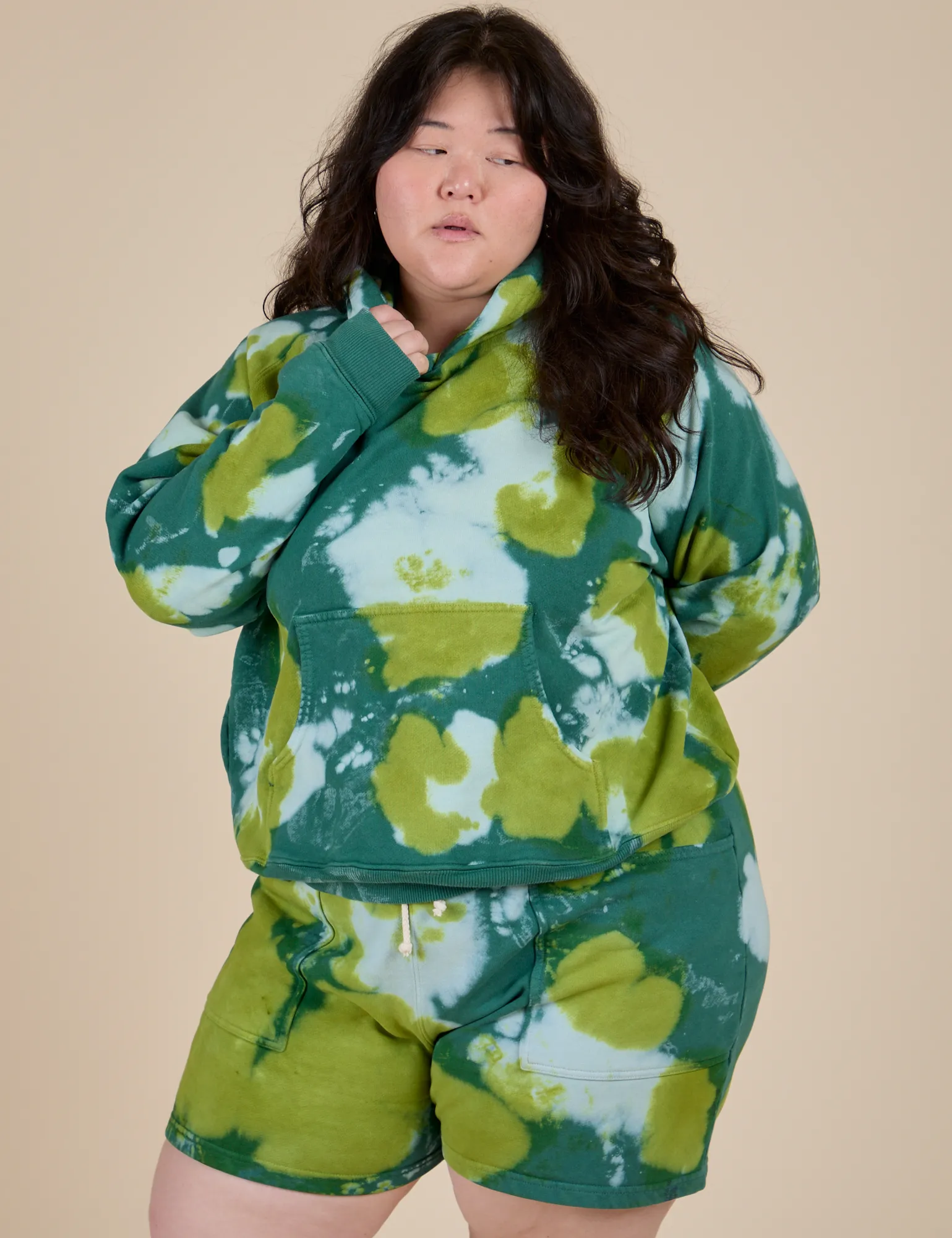 Heavyweight Oversized Hoodie - Green Magic Waters sold by Big Bud Press product image thumbnail 3