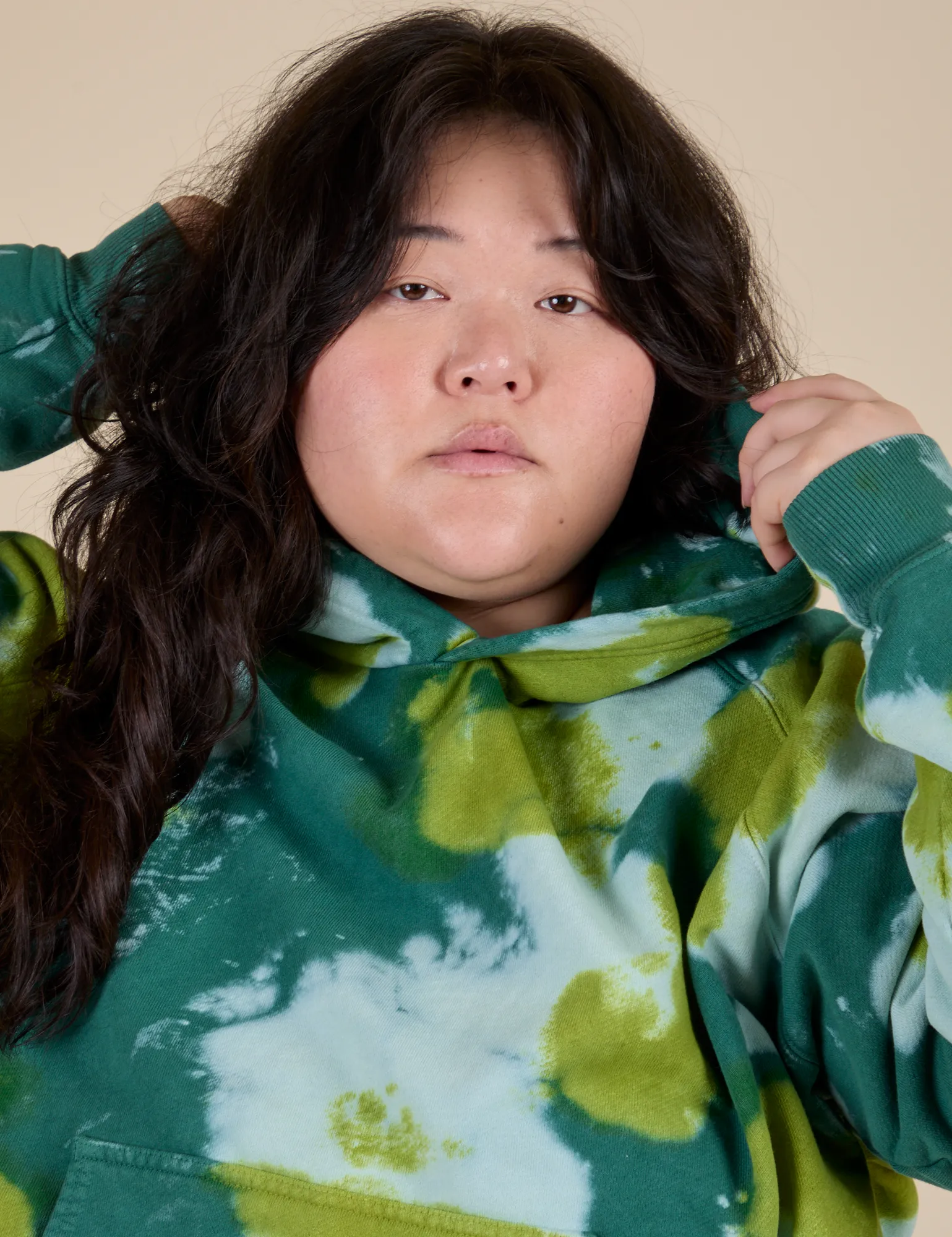 Heavyweight Oversized Hoodie - Green Magic Waters sold by Big Bud Press product image thumbnail 4
