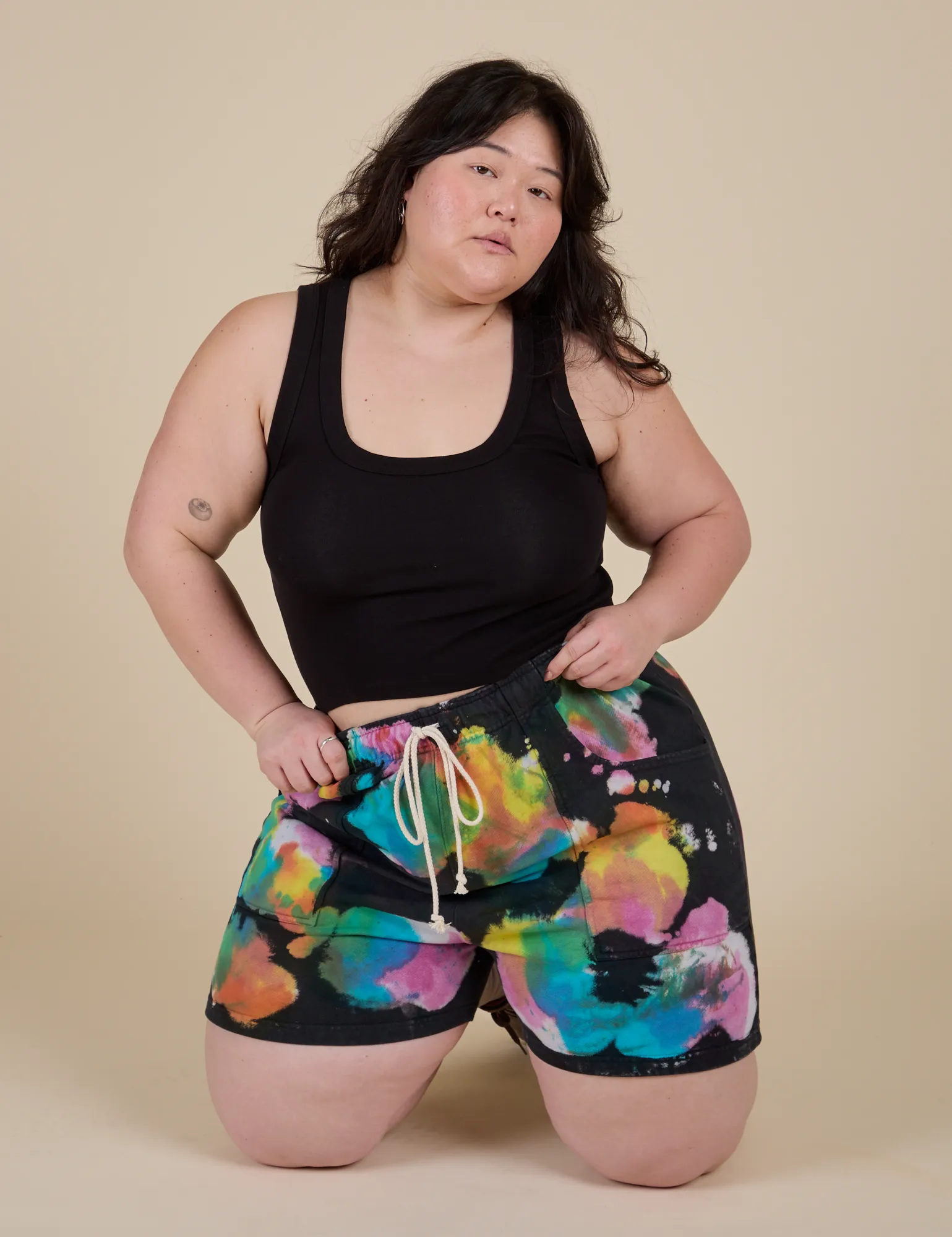 Heavyweight Sweat Shorts - Rainbow Magic Waters sold by Big Bud Press