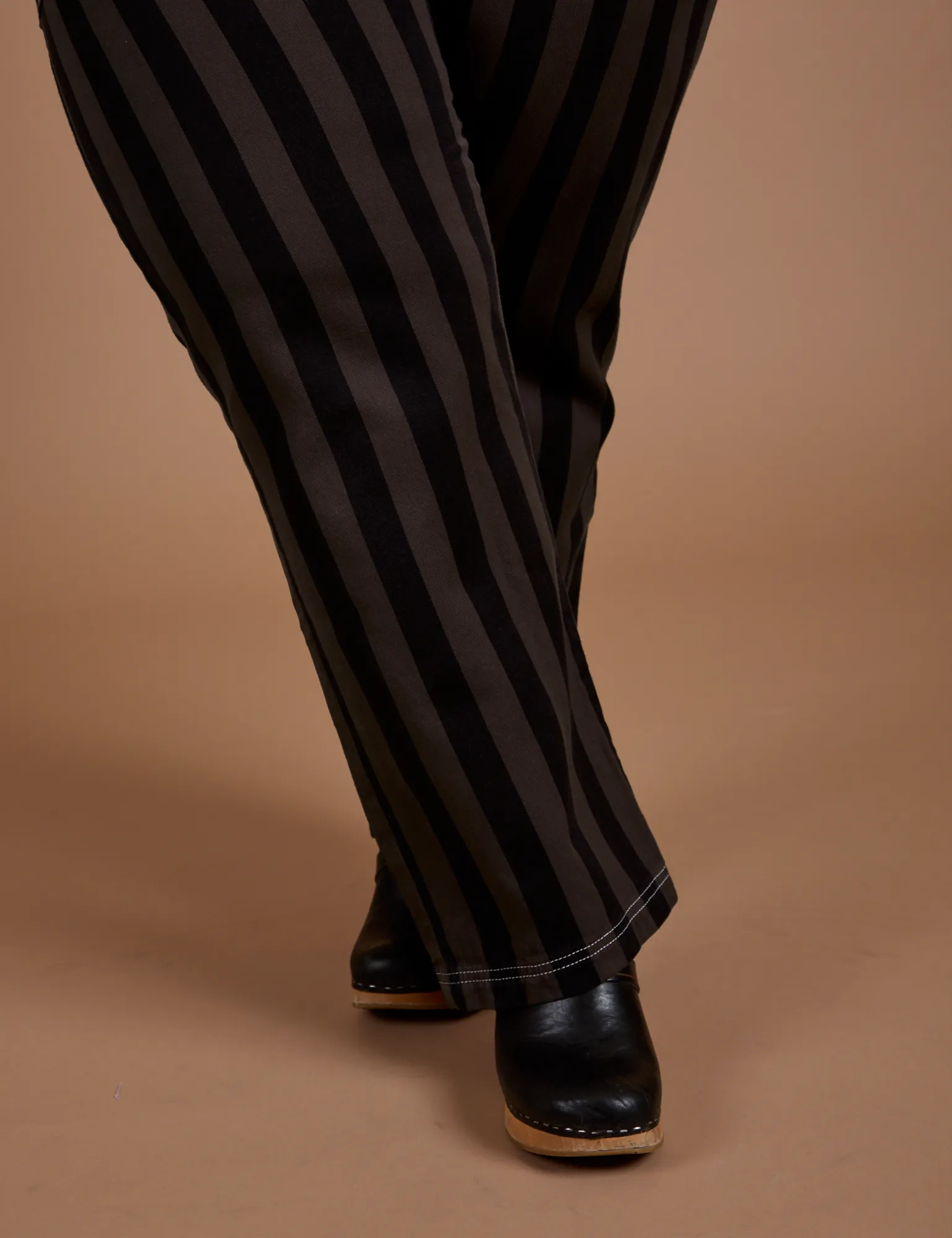 Black Stripe Work Pants - Espresso Brown sold by Big Bud Press product image thumbnail 5