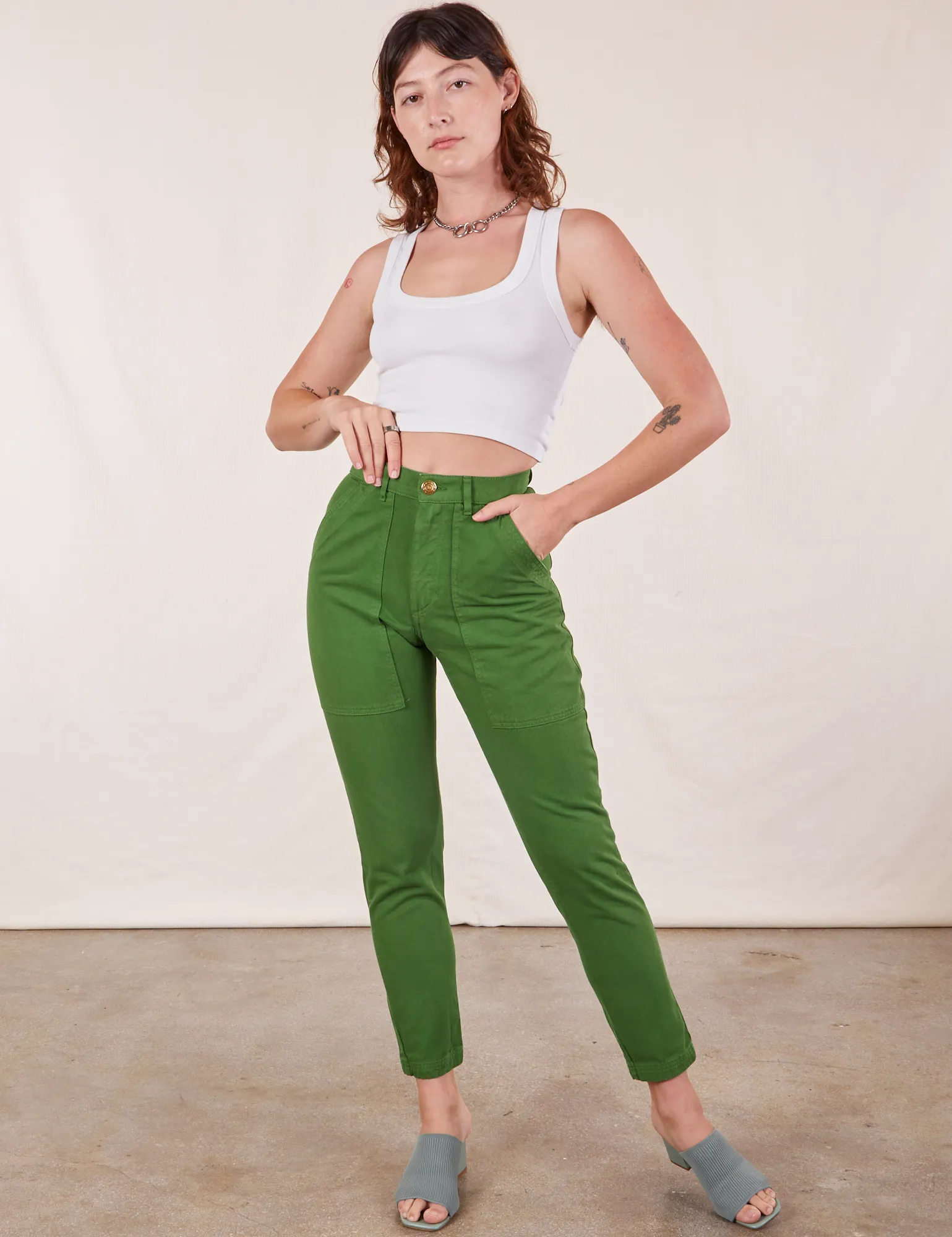 Pencil Pants - Lawn Green *FINAL SALE* sold by Big Bud Press
