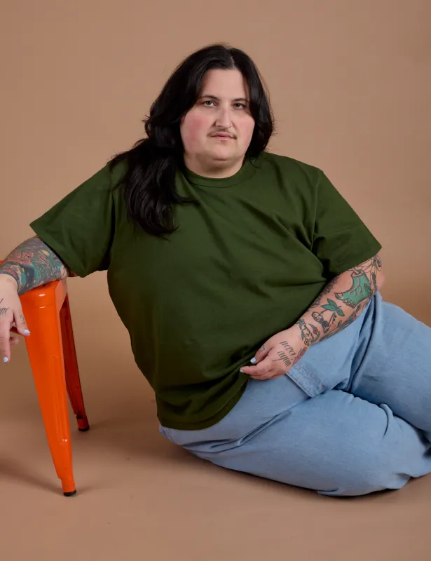 Burly Tee - Evergreen made by Big Bud Press