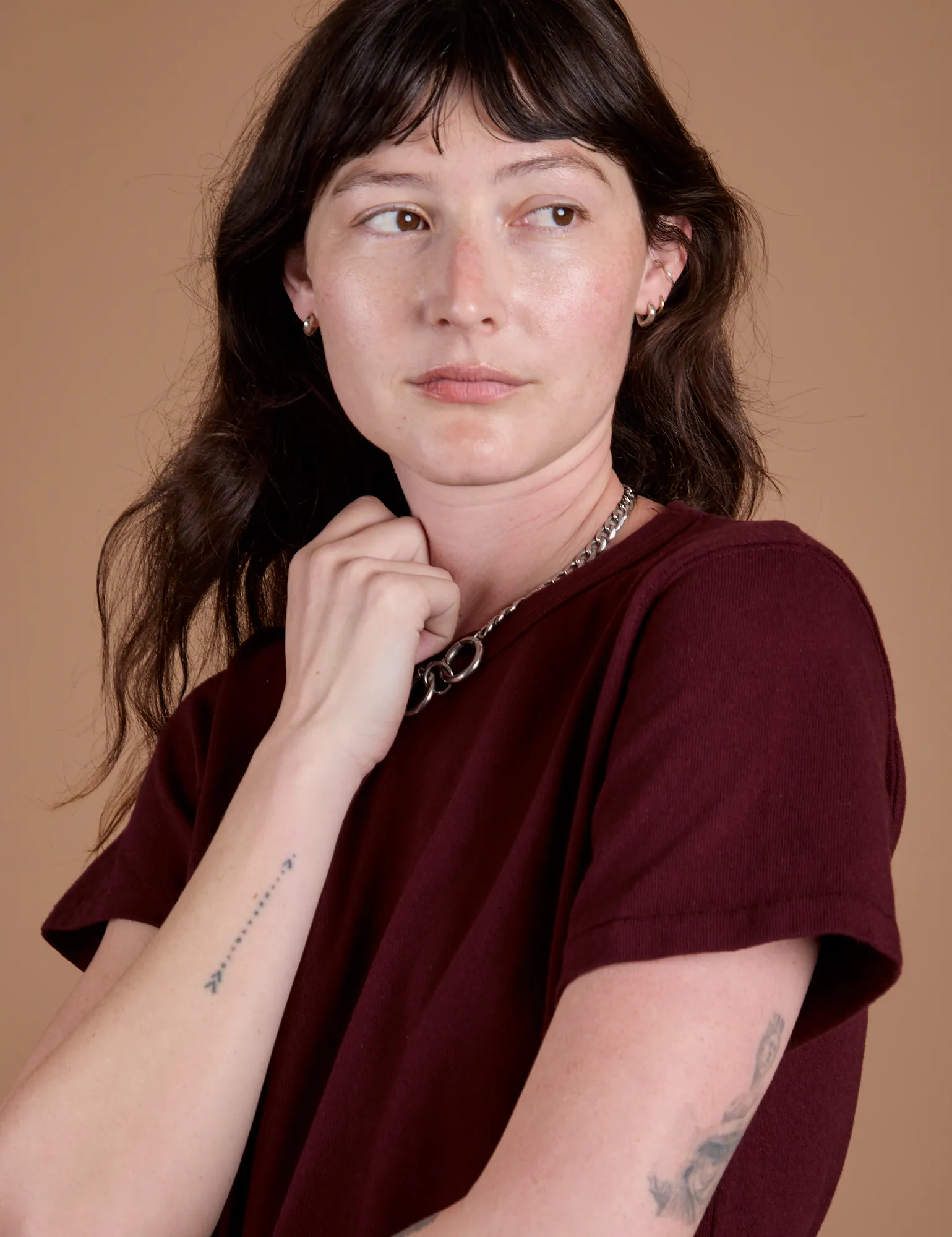 Burly Tee - Red Wine sold by Big Bud Press product image thumbnail 4