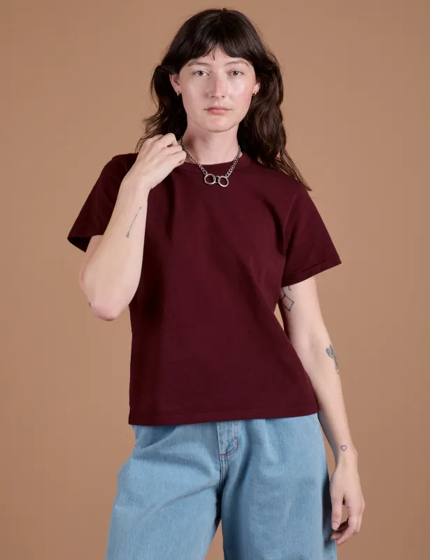 Burly Tee - Red Wine made by Big Bud Press