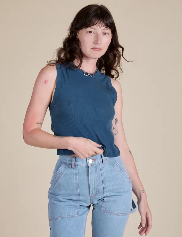 Muscle Tee - French Blue made by Big Bud Press