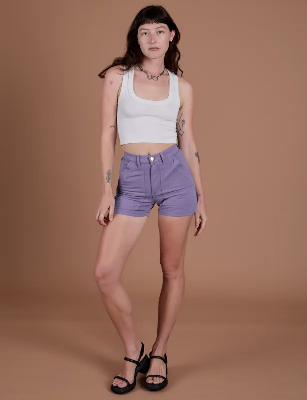 Classic Work Shorts - Faded Grape made by Big Bud Press