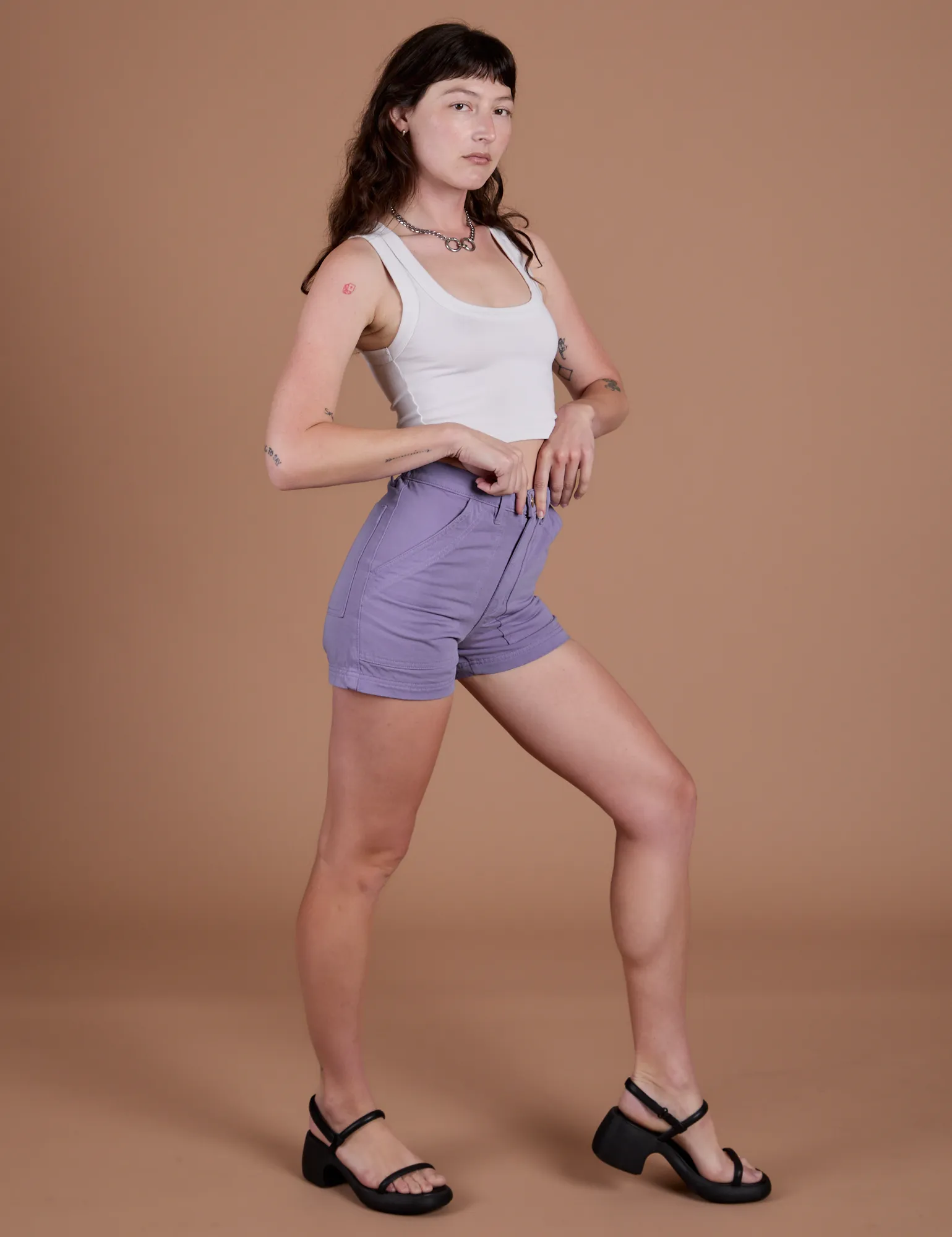 Classic Work Shorts - Faded Grape sold by Big Bud Press product image thumbnail 5