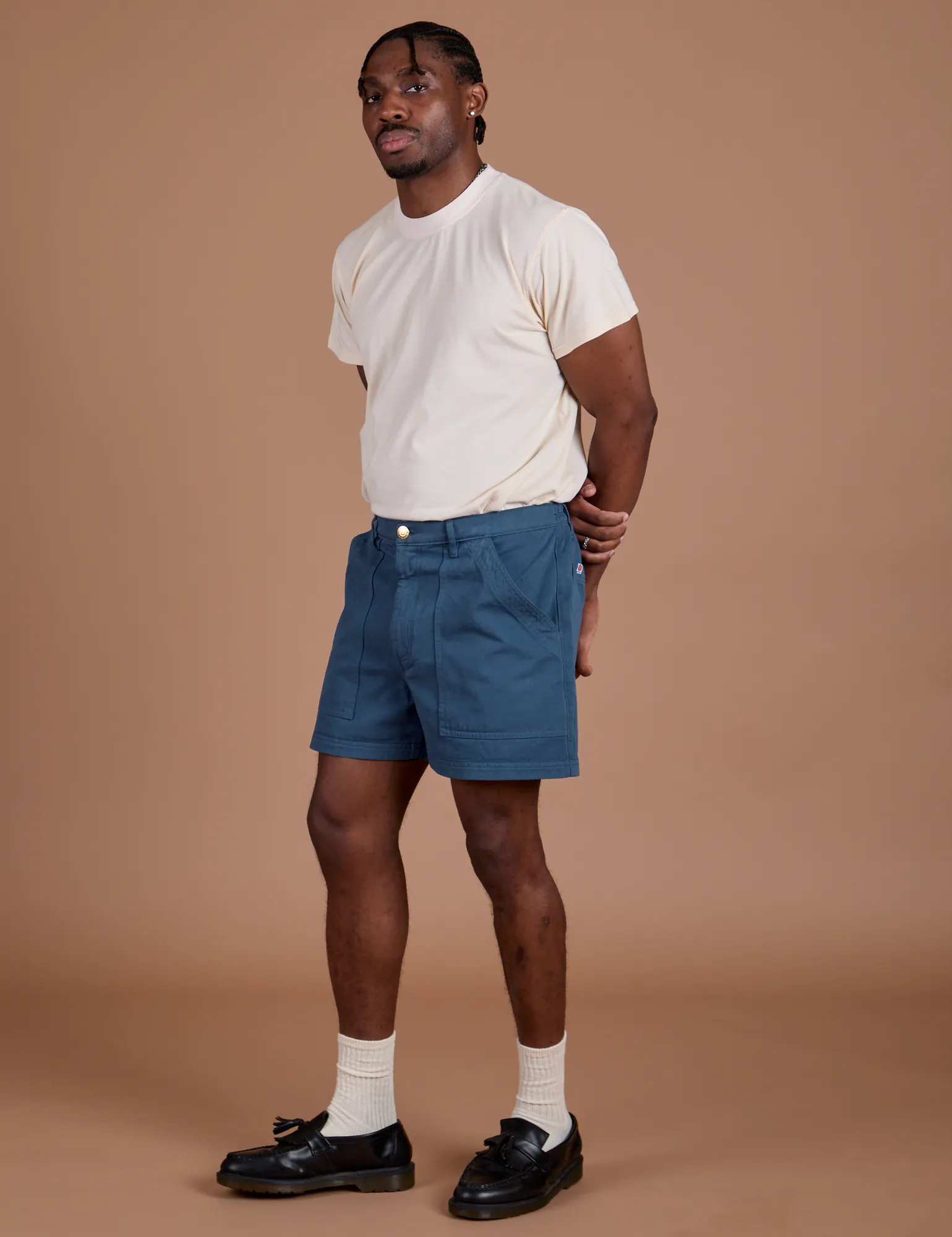 Classic Work Shorts - French Blue sold by Big Bud Press product image thumbnail 4