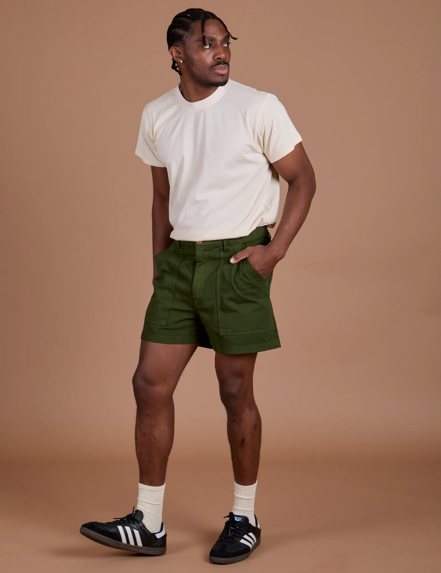 Classic Work Shorts - Evergreen sold by Big Bud Press