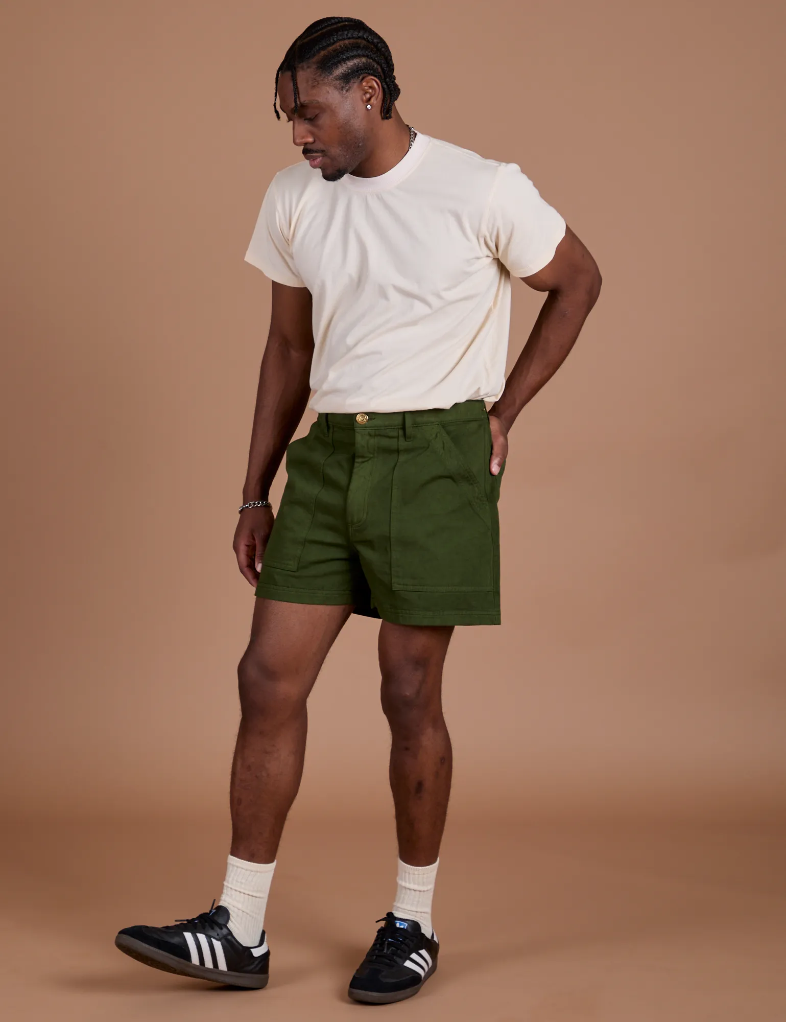 Classic Work Shorts - Evergreen sold by Big Bud Press product image thumbnail 5