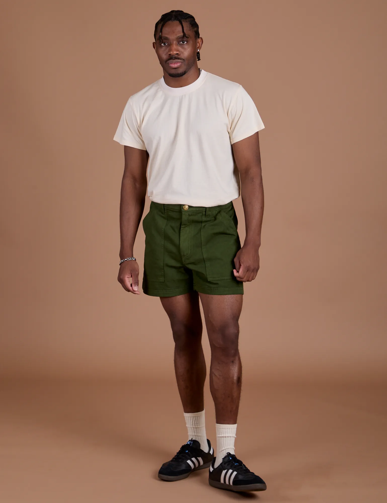 Classic Work Shorts - Evergreen sold by Big Bud Press product image thumbnail 3