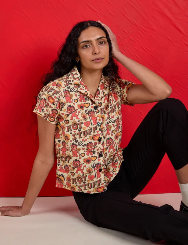 Hot Stuff Print Pantry Button-Up *FINAL SALE* made by Big Bud Press
